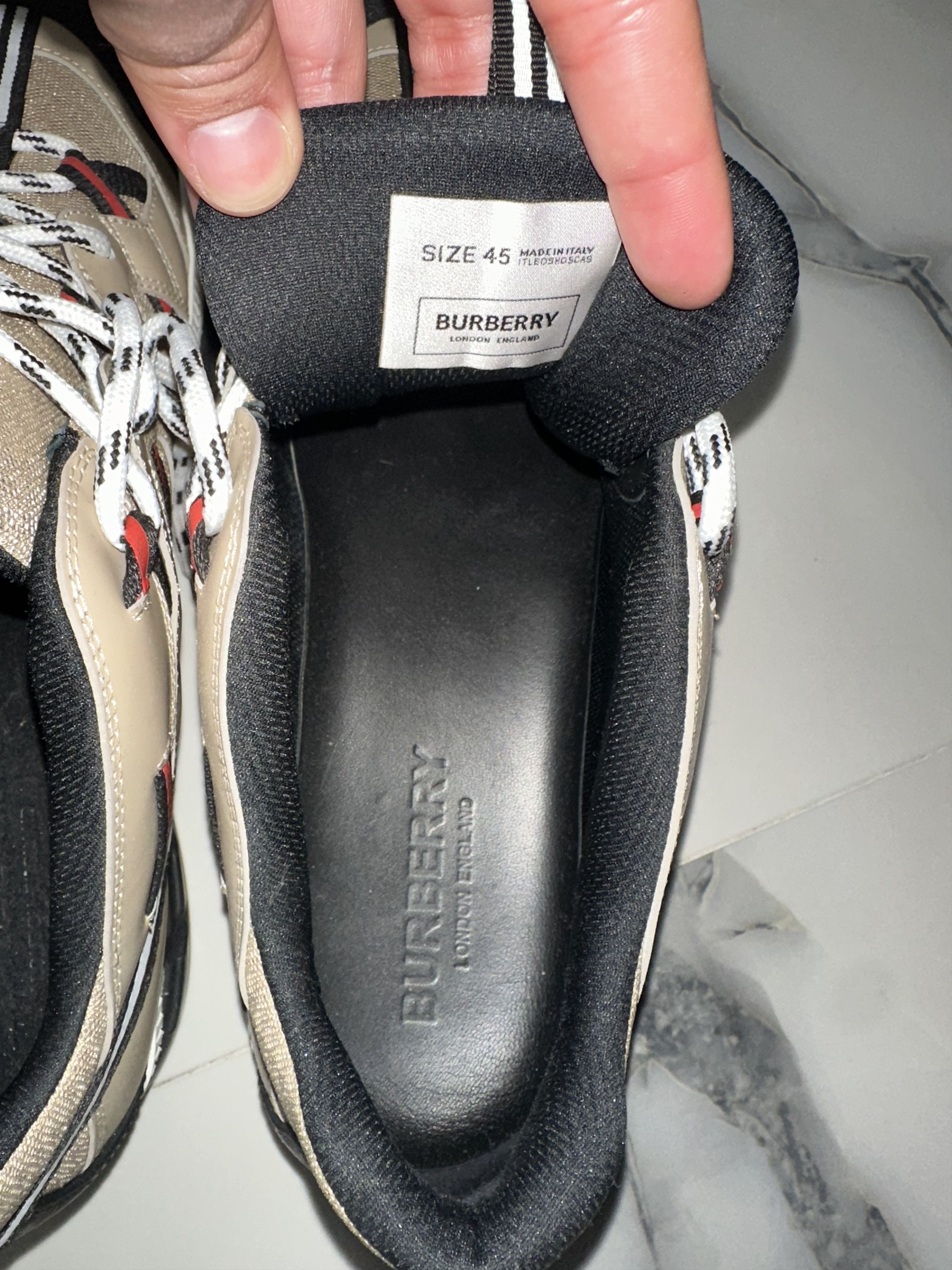Burberry UNION TB LOGO RS5 LOW TOP SNEAKERS Size US 12 / EU 45 - 12 Thumbnail