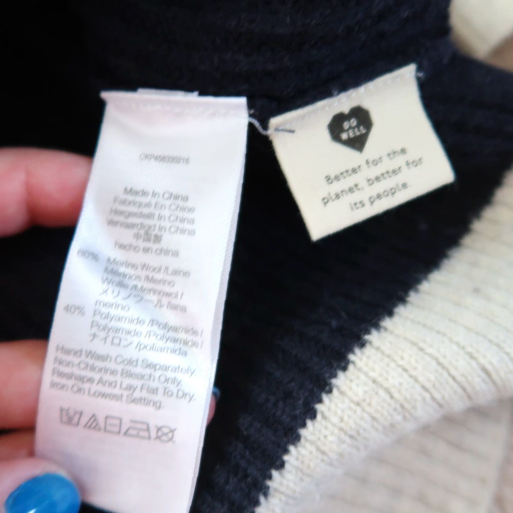 Madewell MADewell Glenbrook half zip taupe navy cream colorblock knit sweater XXS Size XXS / US 00 / IT 34 - 6 Thumbnail