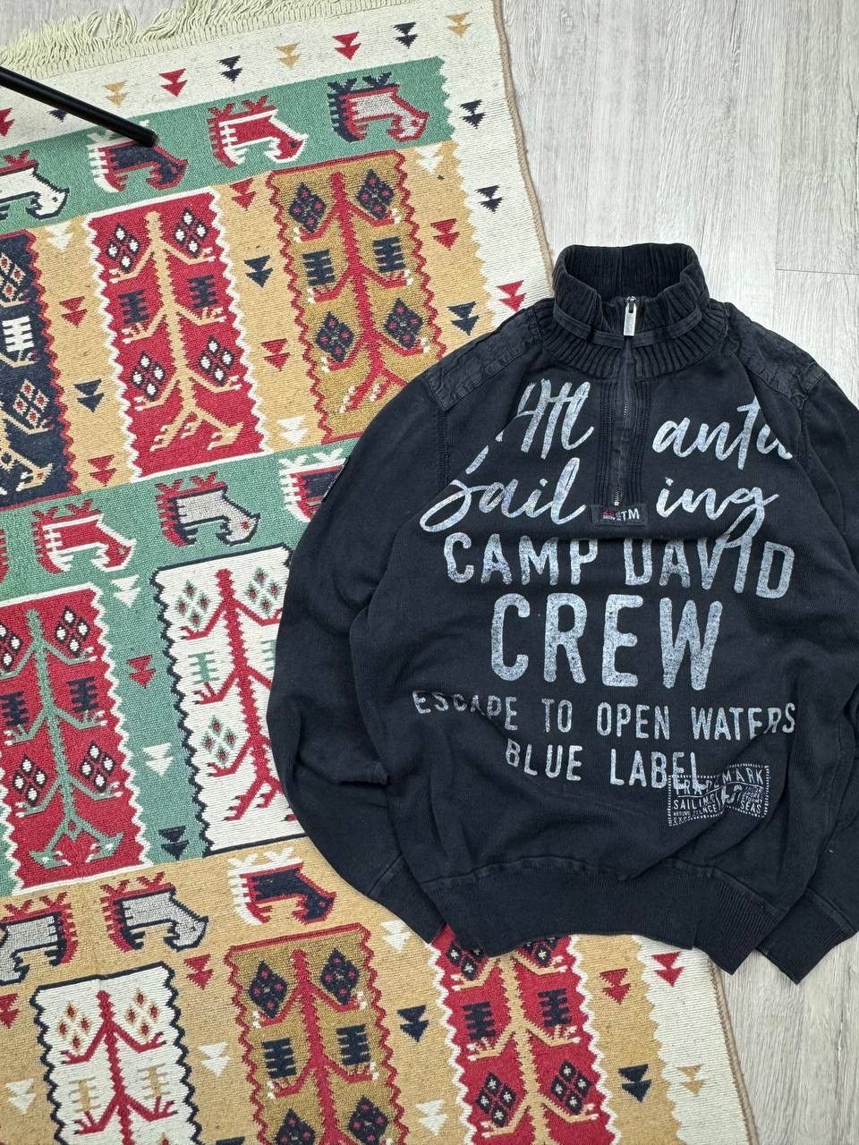Camp David × Japanese Brand Vintage Camp David Y2K Sweater Faded Knitted Size US L / EU 52-54 / 3 - 2 Thumbnail