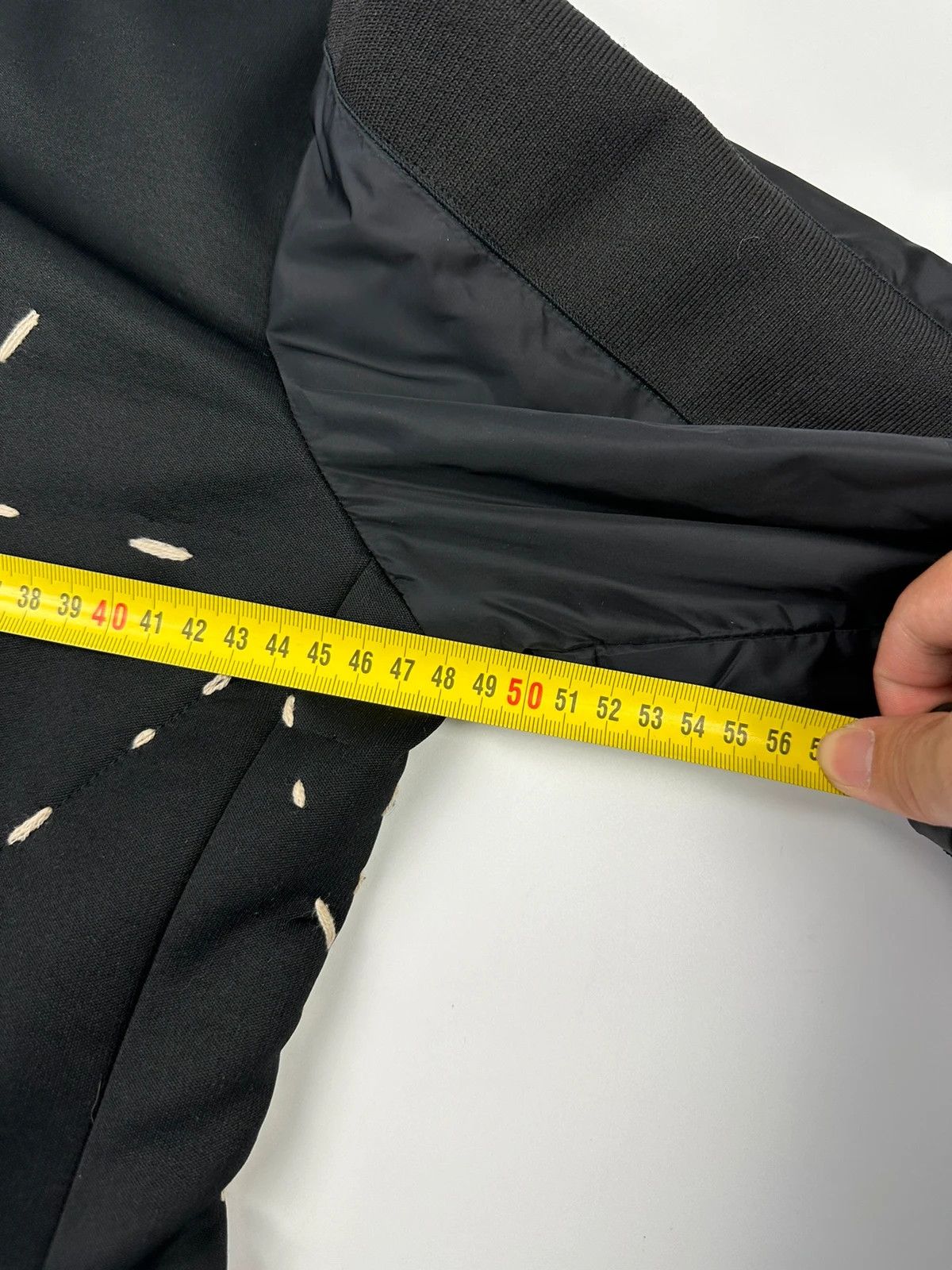 Marithe + Francois Girbaud Marithé Francois Girbaud Black White Stitched Sample Jacket Size L / US 10 / IT 46 - 13 Thumbnail