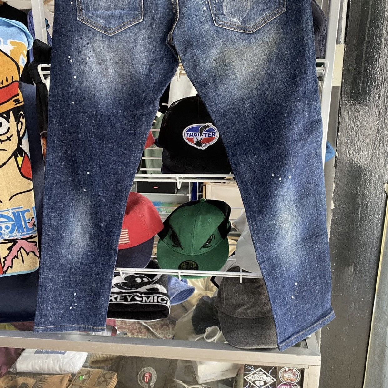 Dsquared2 Dsquared2 Paint Splatter Distressed Denim Babes Jeans Blue Size US 30 / EU 46 - 4 Thumbnail