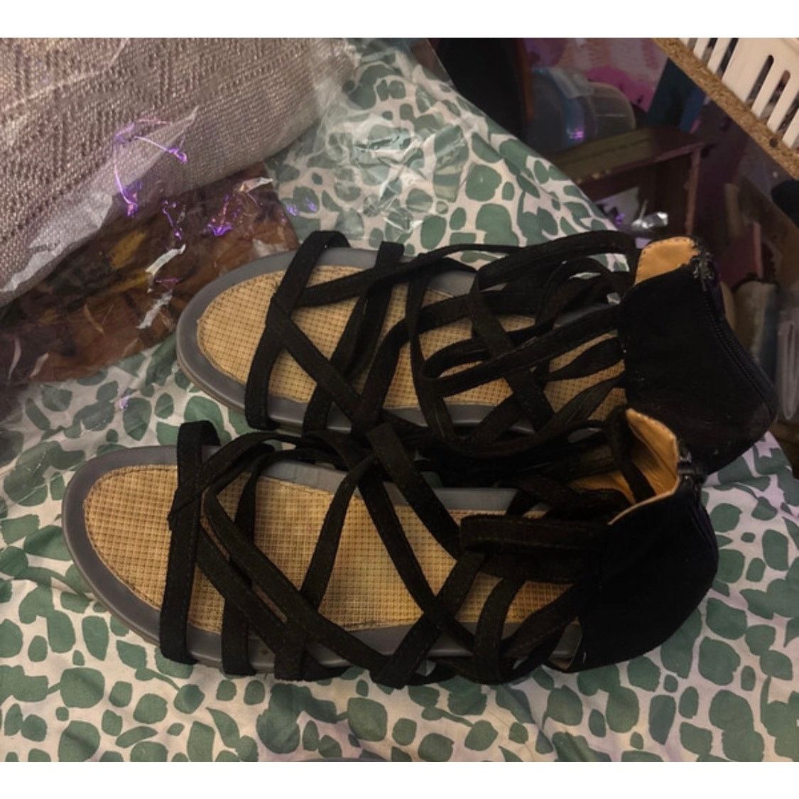 Other Black Gladiator Sandals size 9 Size US 9 / IT 39 - 1 Thumbnail