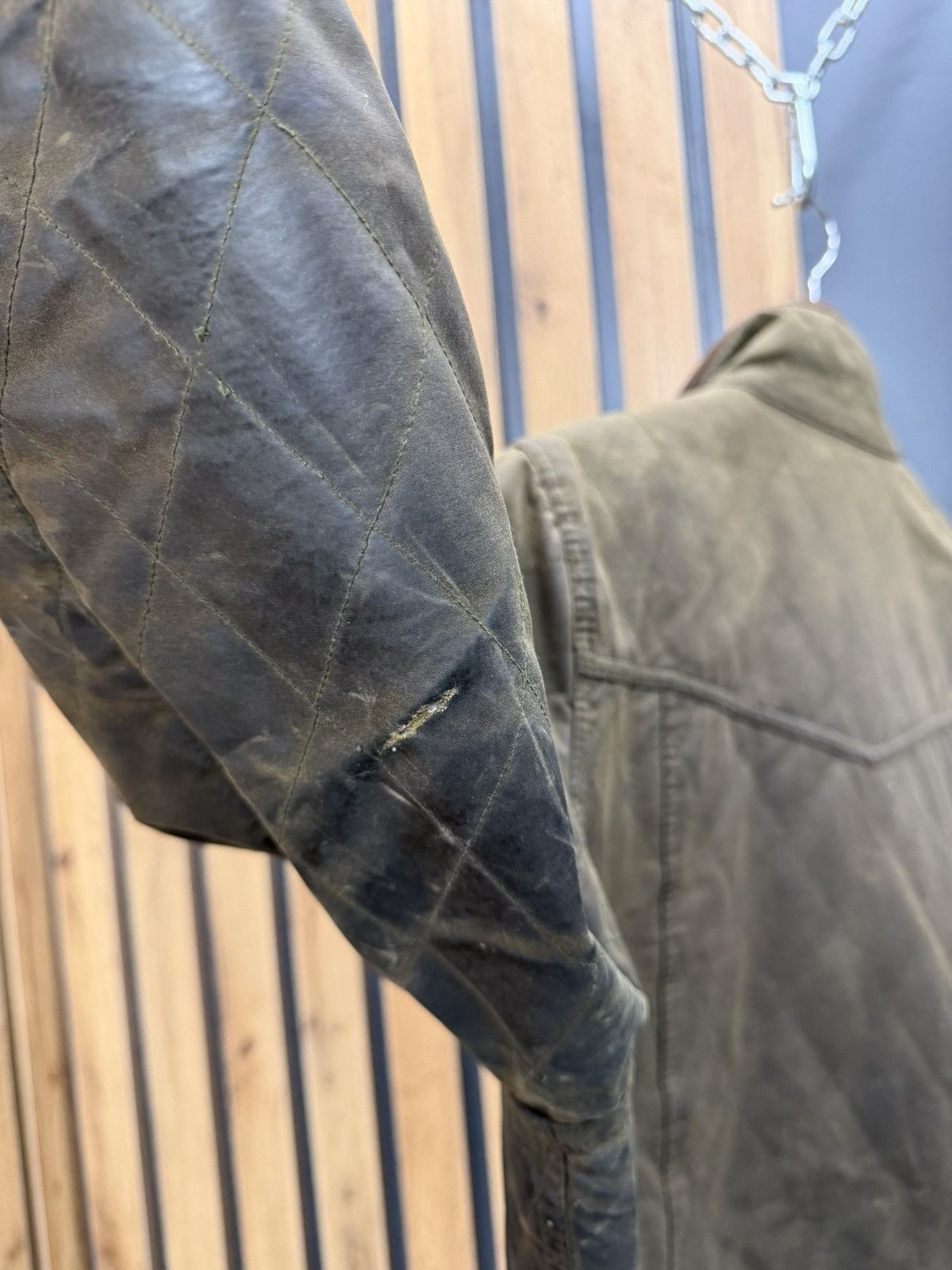 Barbour Barbour Quilted Utility Wax Jacket Size 14 Size L / US 10 / IT 46 - 16 Thumbnail