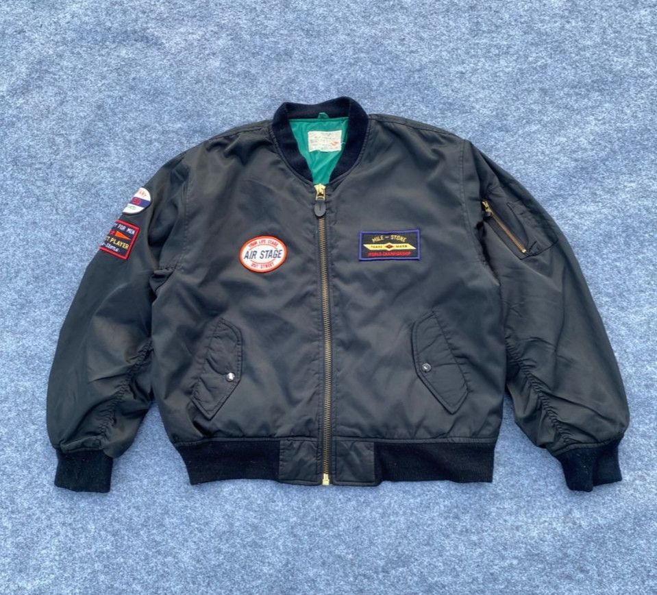 Vintage Vintage Mile Stone Bombers Jacket Size US L / EU 52-54 / 3 - 1 Thumbnail