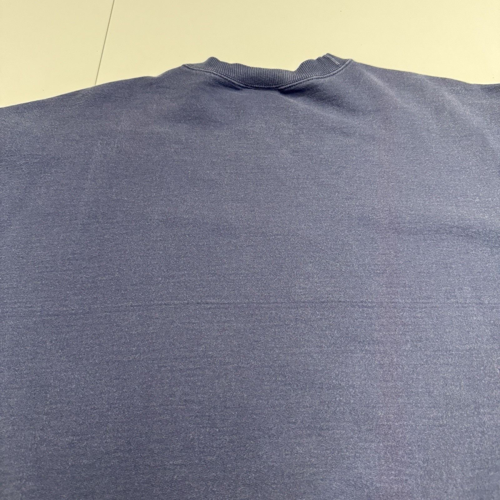 Jerzees Vintage Single V Crew Neck Sweatshirt Mens XL 25.5x27 Blue Size US XL / EU 56 / 4 - 7 Thumbnail