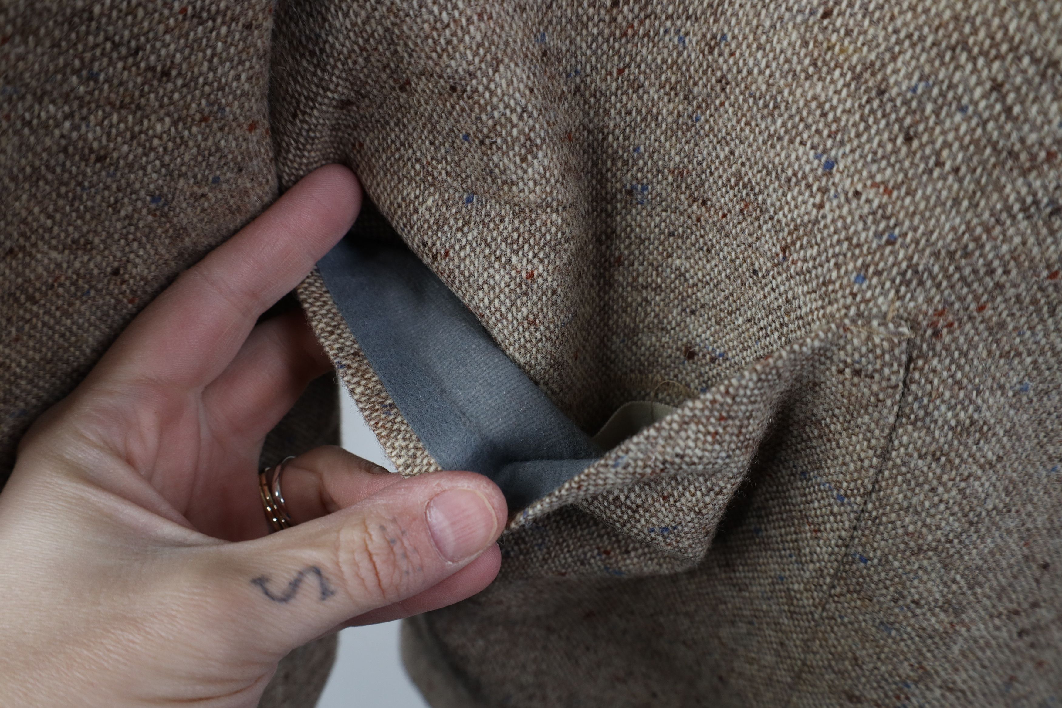 Vintage Vintage 90s Rainbow Atomic Fleck Suede Elbow Patch Jacket Size US XXL / EU 58 / 5 - 8 Thumbnail