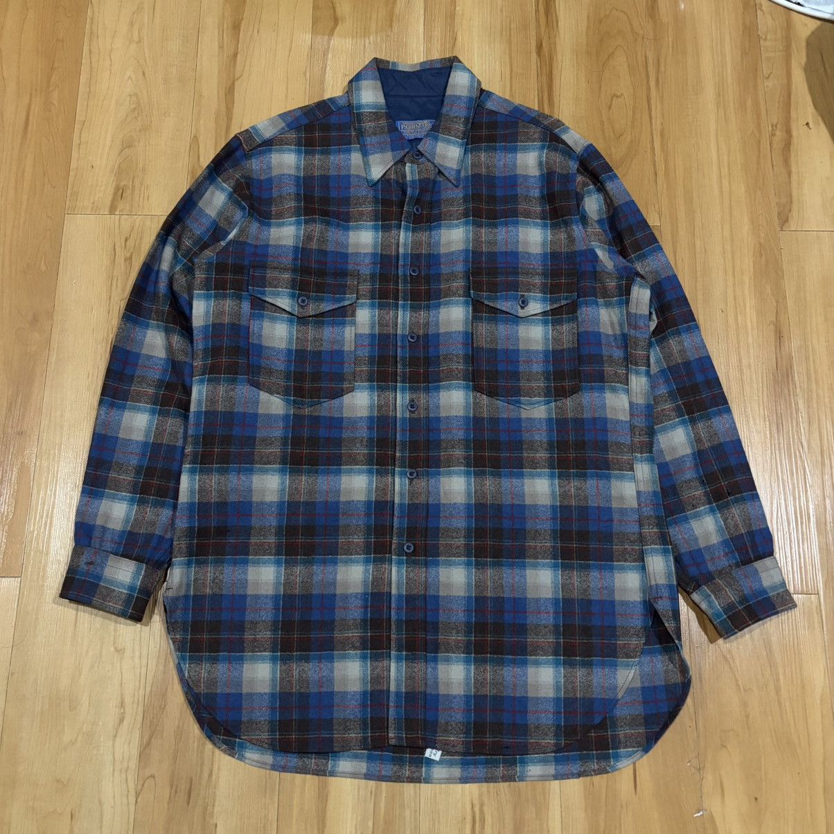 Pendleton Vintage pendleton wool shirt blue plaid Size US L / EU 52-54 / 3 - 1 Thumbnail