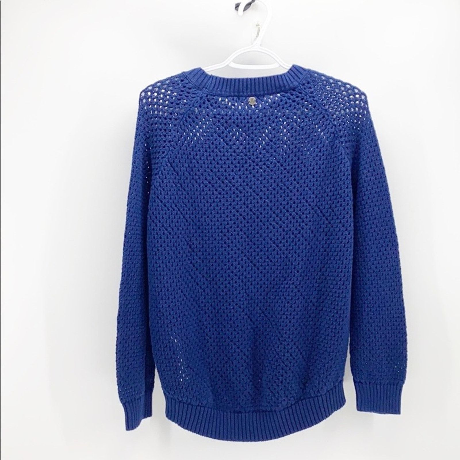 Prana Prana kikamo sweater blue open knit transitional size M Size M / US 6-8 / IT 42-44 - 3 Thumbnail