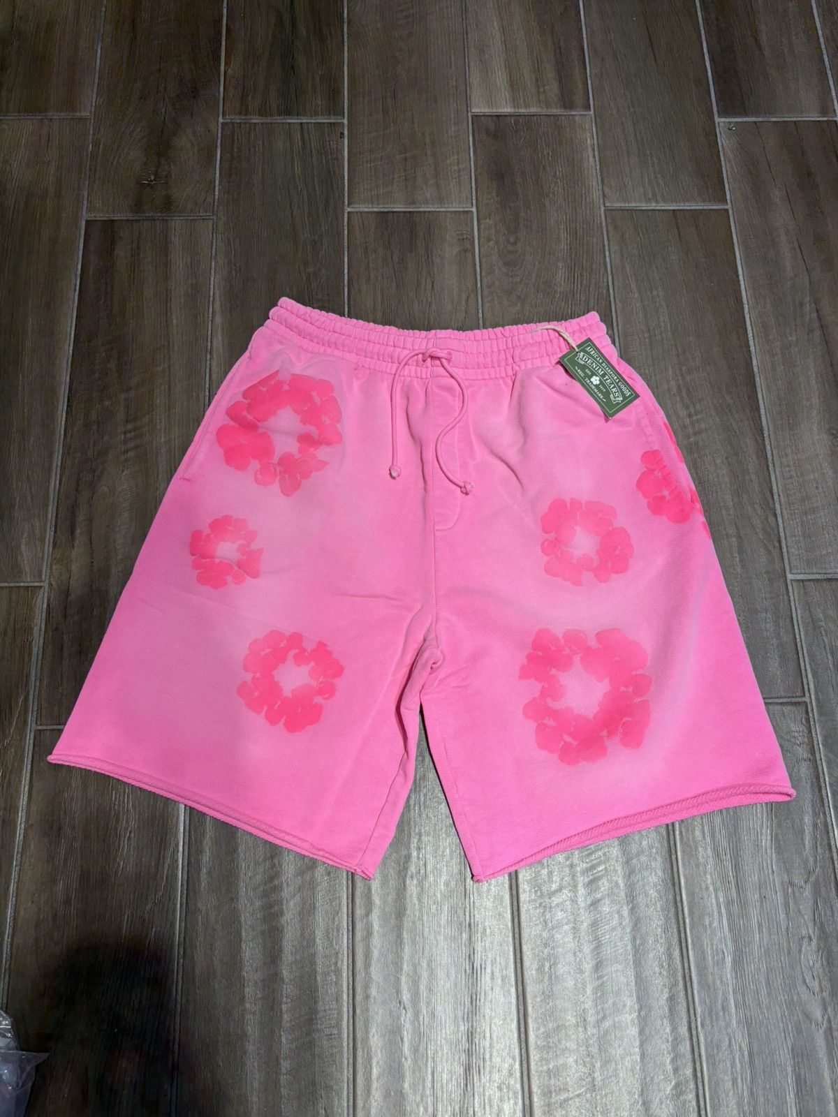 Denim Tears Mono Cotton Wreath Sweat Shorts Pink