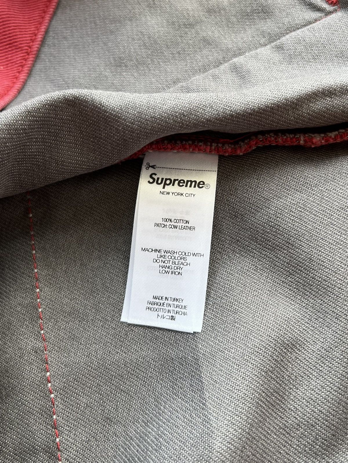 Supreme Supreme 2-Tone Paneled Denim Jacket “Red” Large Size US L / EU 52-54 / 3 - 12 Thumbnail