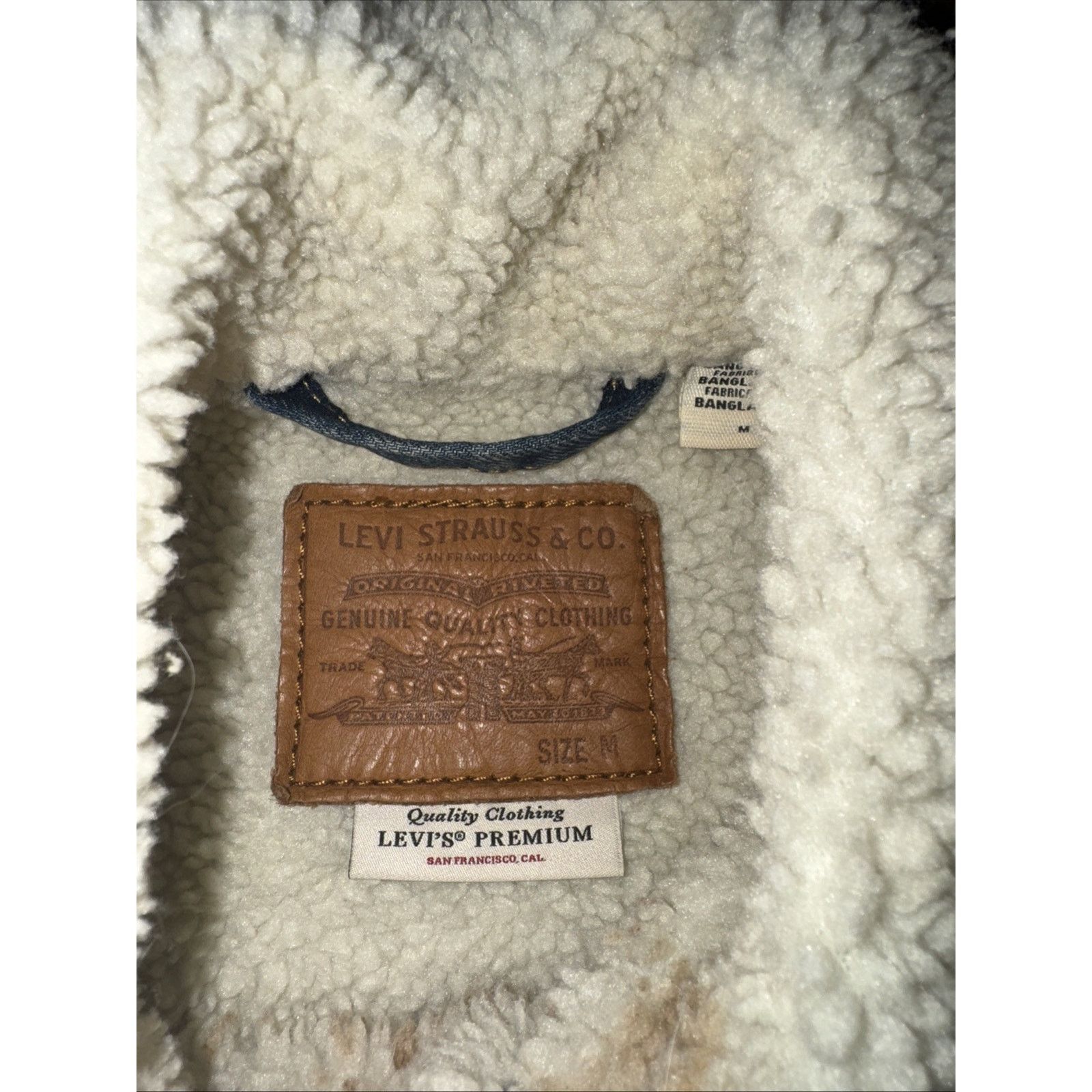 Levi's Levi’s Denim Sherpa Jacket Blue Medium 22x26 Size US M / EU 48-50 / 2 - 5 Thumbnail