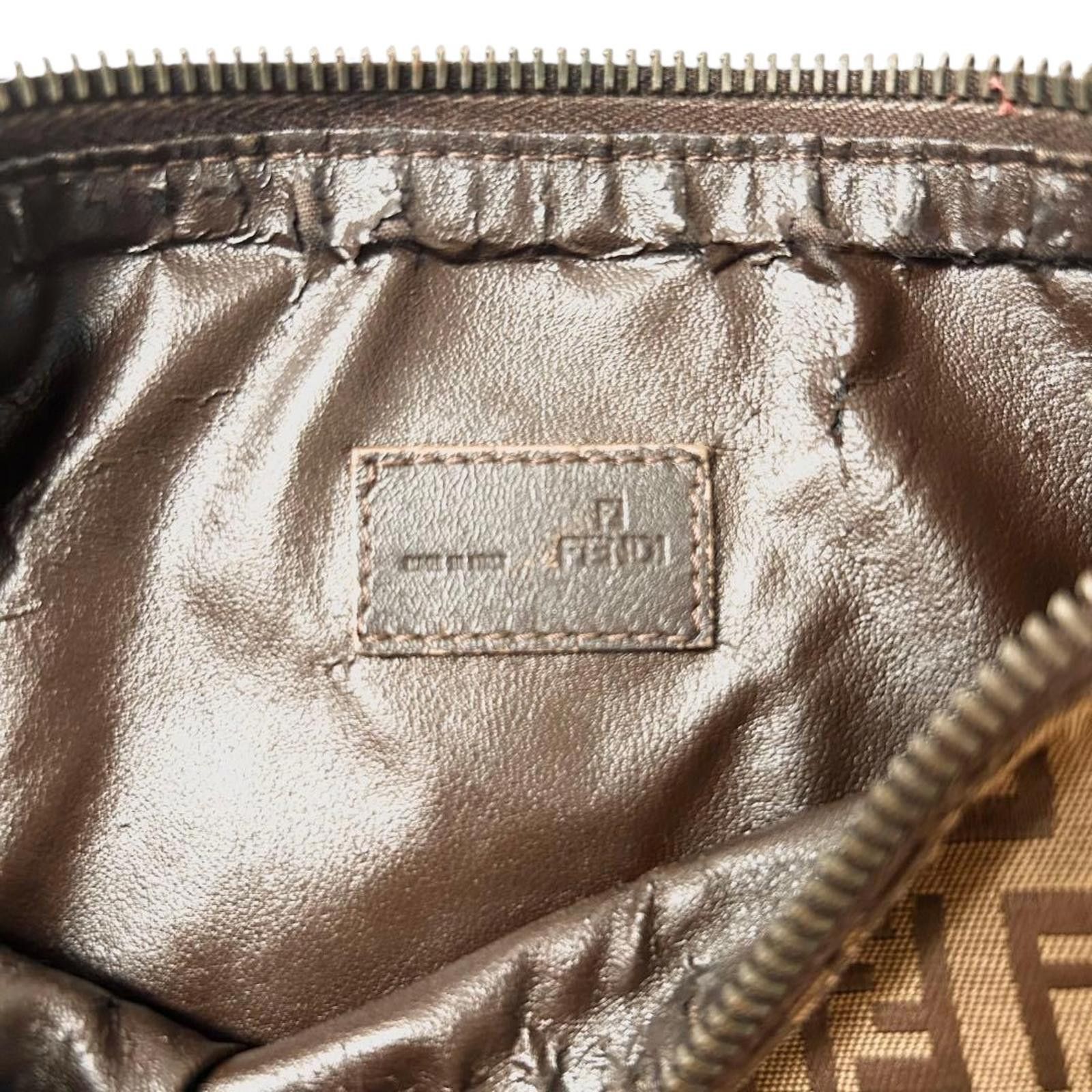 Fendi Fendi - Vintage FF Logo Canvas Shoulder Bag Size ONE SIZE - 3 Thumbnail