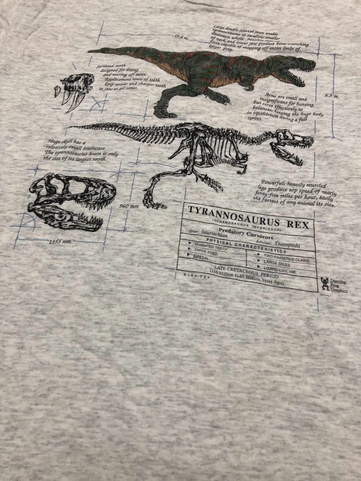 Japanese Brand × Vintage 🐲Men’s Vintage T-Shirt T-Rex Specification Size US L / EU 52-54 / 3 - 3 Thumbnail