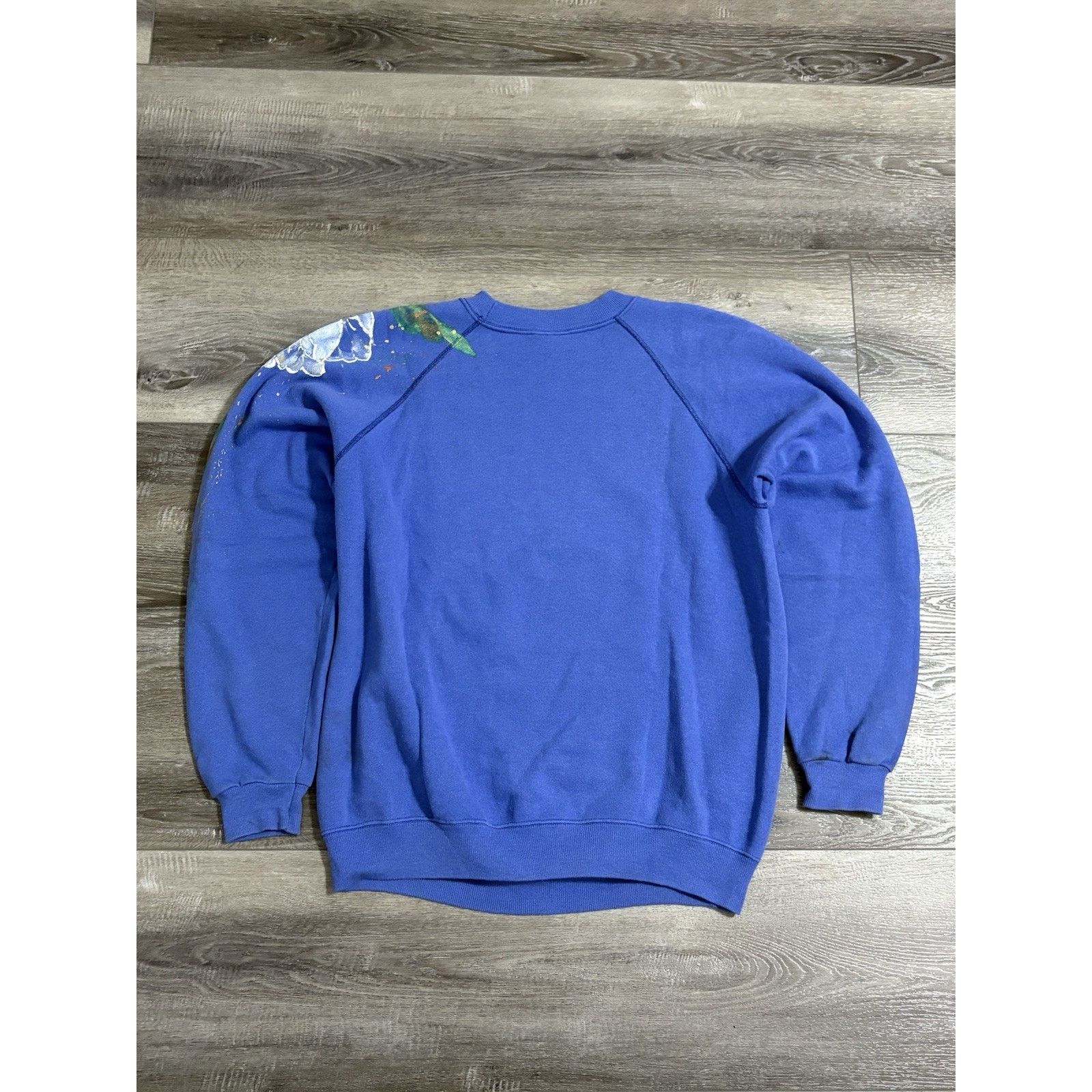 Hanes Vintage 90s Hanes Painted 3D Flower Crewneck - Men’s Large Size US L / EU 52-54 / 3 - 6 Thumbnail