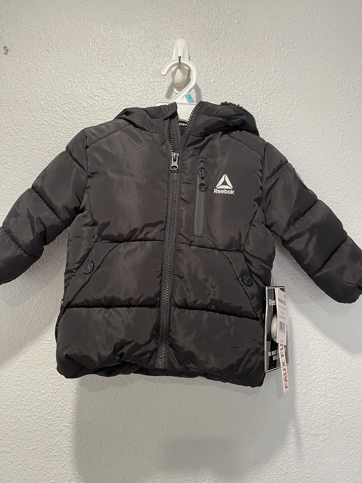 Reebok Reebok Baby Toddler Black Puffer Jacket with Hood Size 12M Size US M / EU 48-50 / 2 - 1 Thumbnail