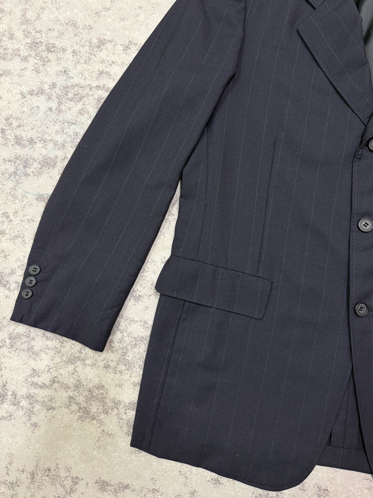 Yohji Yamamoto A.A.R Yohji Yamamoto Durban Dark Blue Stripe Blazzer Size US M / EU 48-50 / 2 - 4 Thumbnail