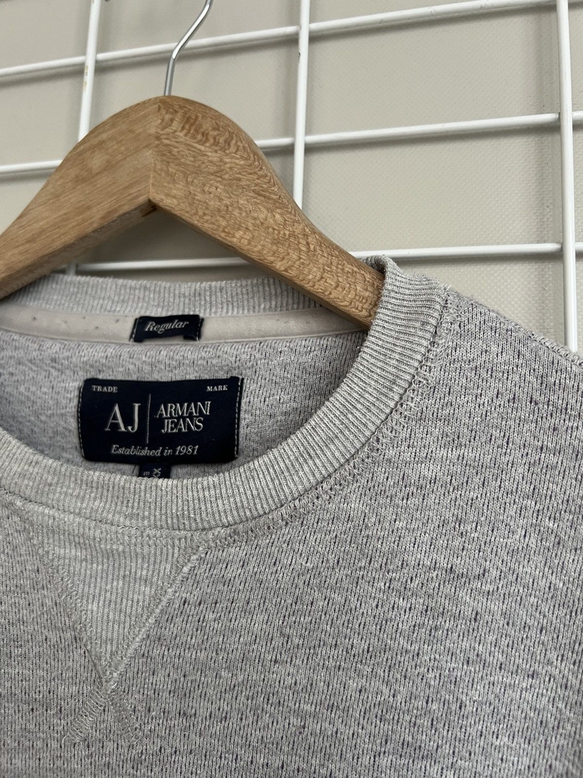 Armani Armani Jeans AJ81 Big Logo Sweatshirt Mens Size L/XL Vintage Size US XL / EU 56 / 4 - 19 Thumbnail