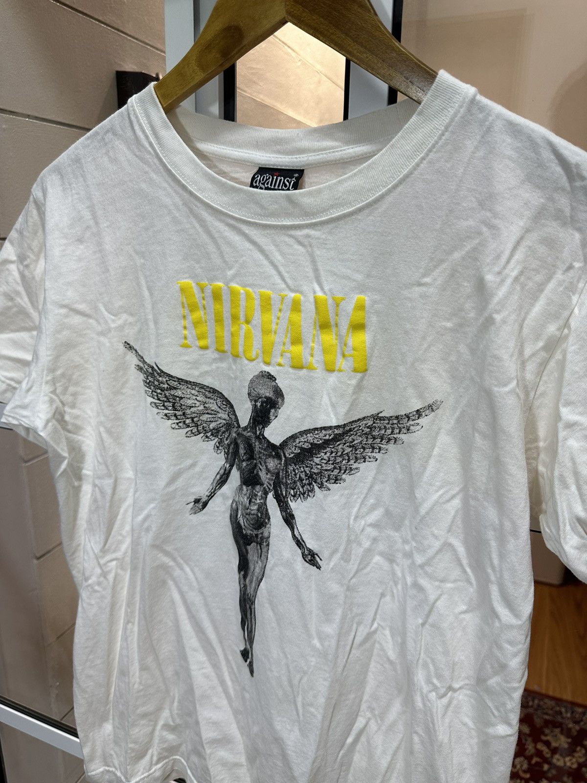 Band Tees Nirvana Live In Utero Against Tag (Boxy) Tee Size US M / EU 48-50 / 2 - 3 Thumbnail