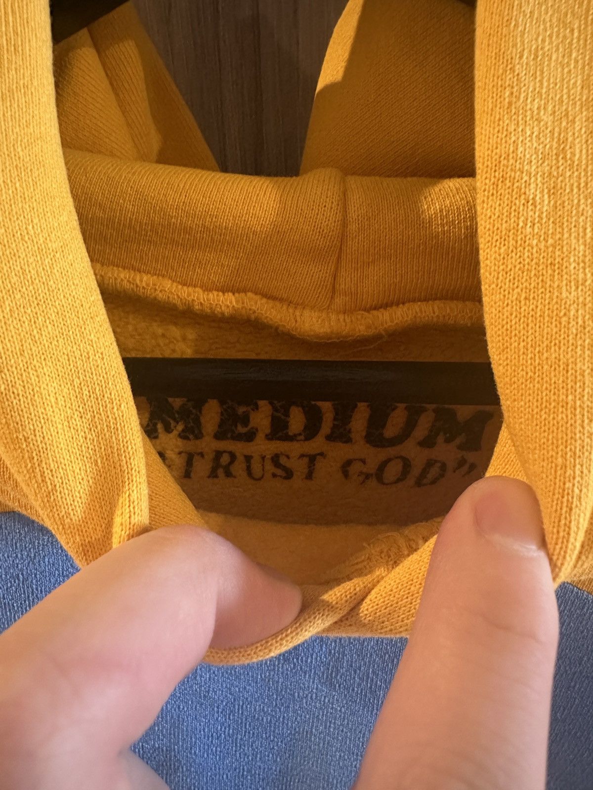 Cactus Plant Flea Market × Kanye West CPFM X Kanye west jesus is king yellow hoodie Size US M / EU 48-50 / 2 - 3 Thumbnail