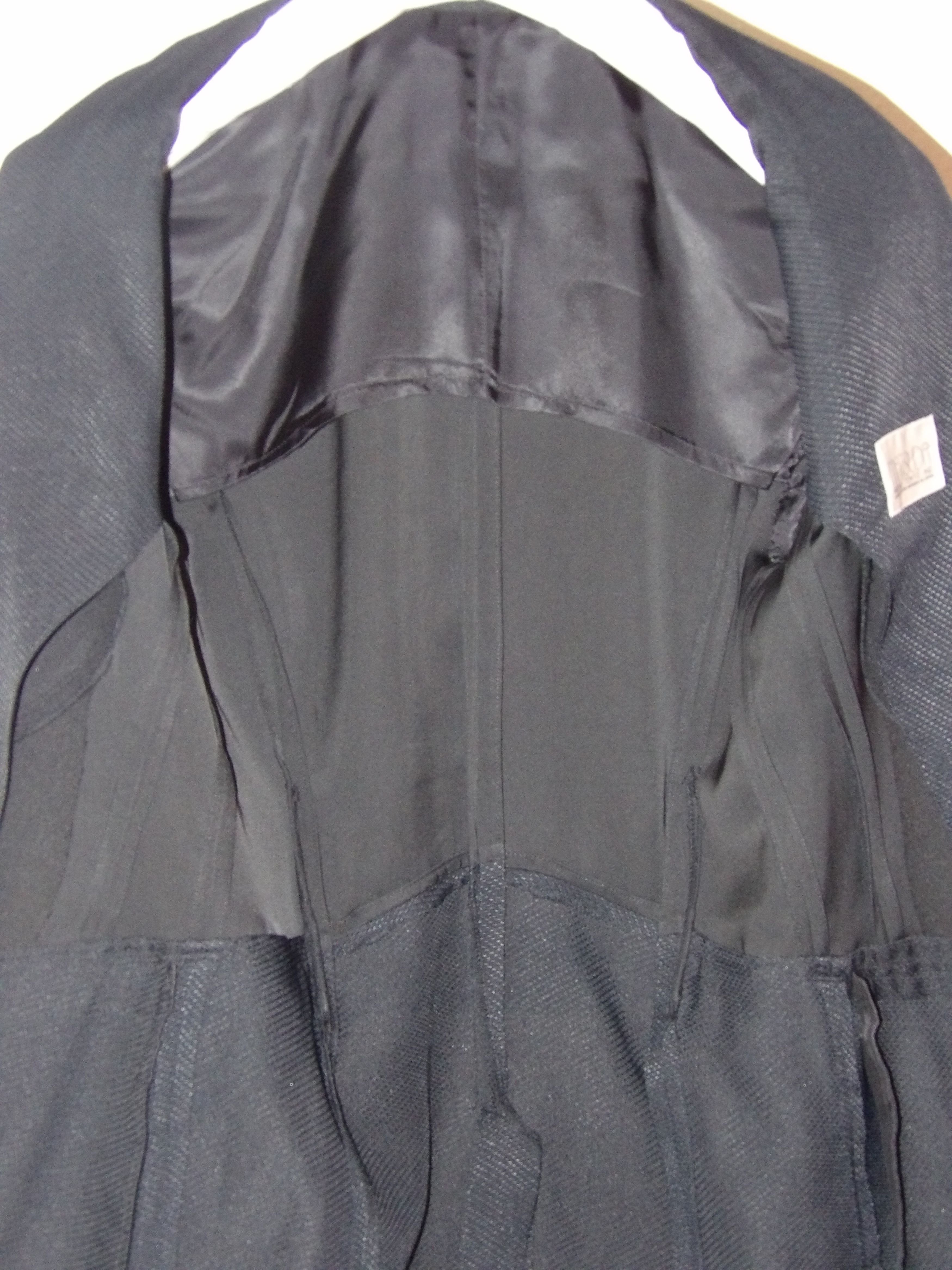 Matsuda Matsuda Black Paneled Blazer Size 48R - 6 Thumbnail