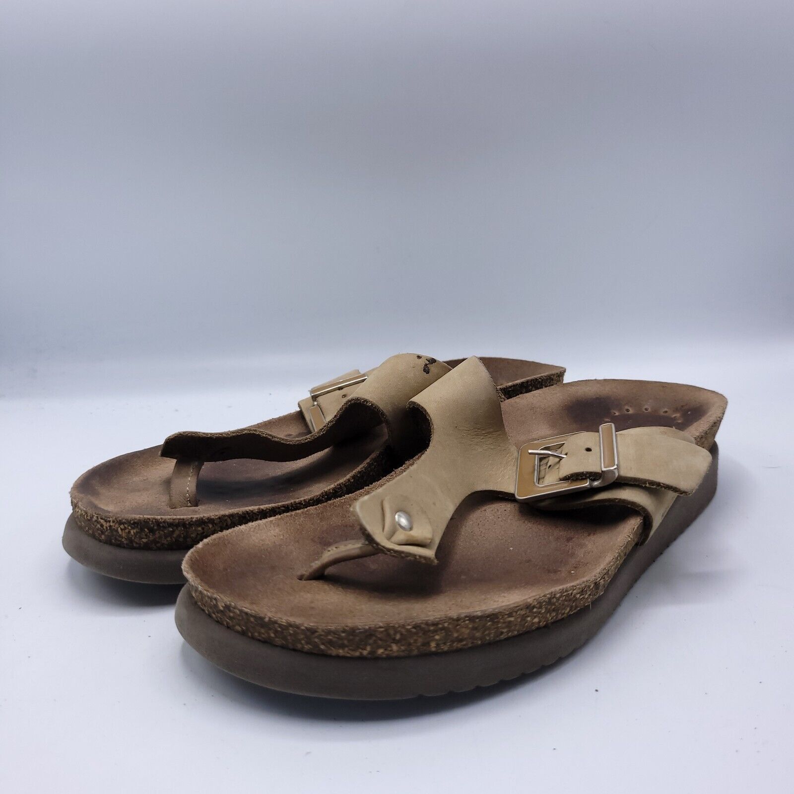 Mephisto Mephisto Casual Leather Slide Sandal Womens Size 7 38 Brown Size US 7 / IT 37 - 1 Thumbnail