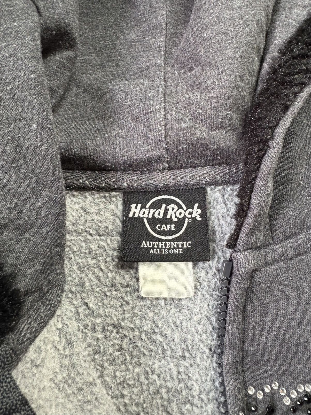 Hard Rock Cafe Vintage Hard Rock Cafe Bedazzled Zip-up Hoodie Small Size S / US 4 / IT 40 - 3 Thumbnail