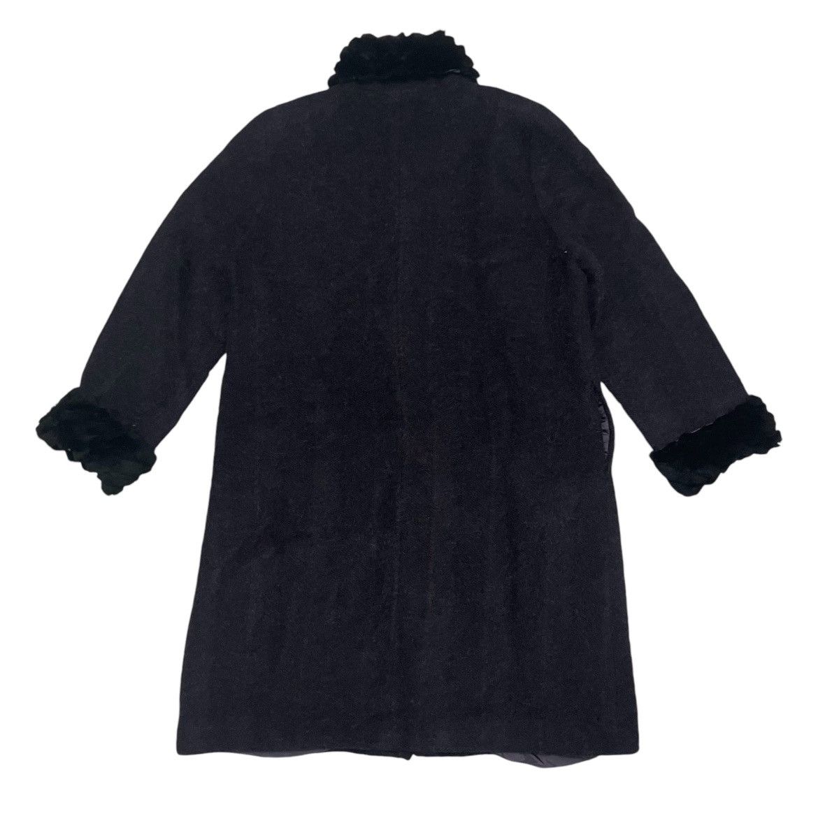 Pierre Balmain 90s PIERRE BALMAIN WOOL FUR NECK LONG COAT Size US S / EU 44-46 / 1 - 2 Thumbnail