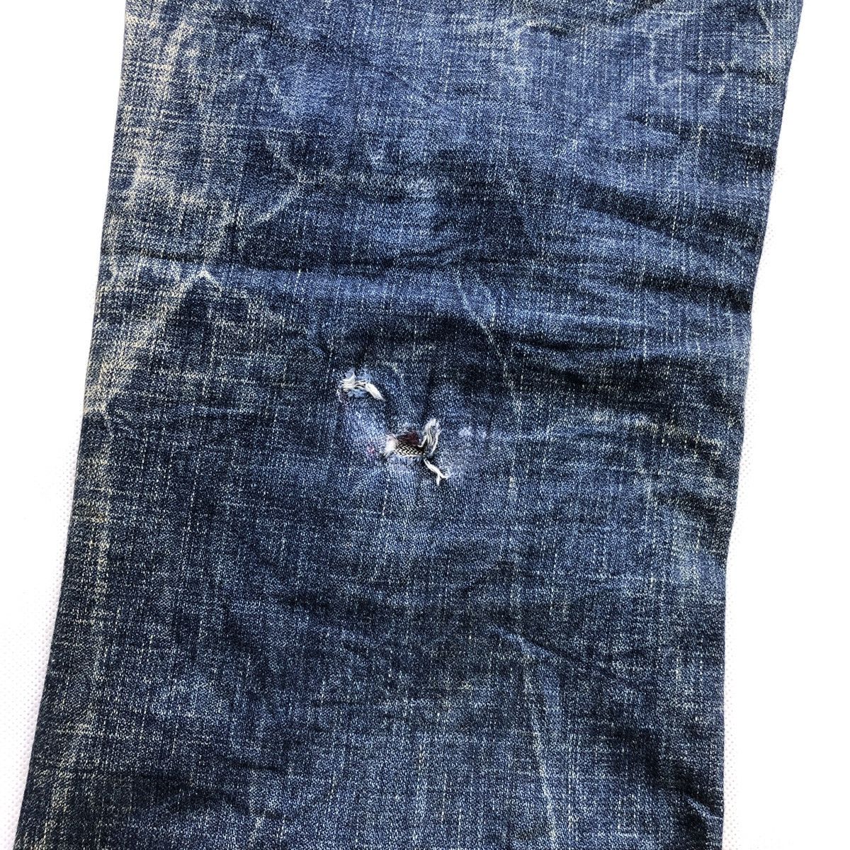 20471120 × Hysteric Glamour × Japanese Brand O PinBall Flare Distressed Denim Pant Size US 32 / EU 48 - 9 Thumbnail