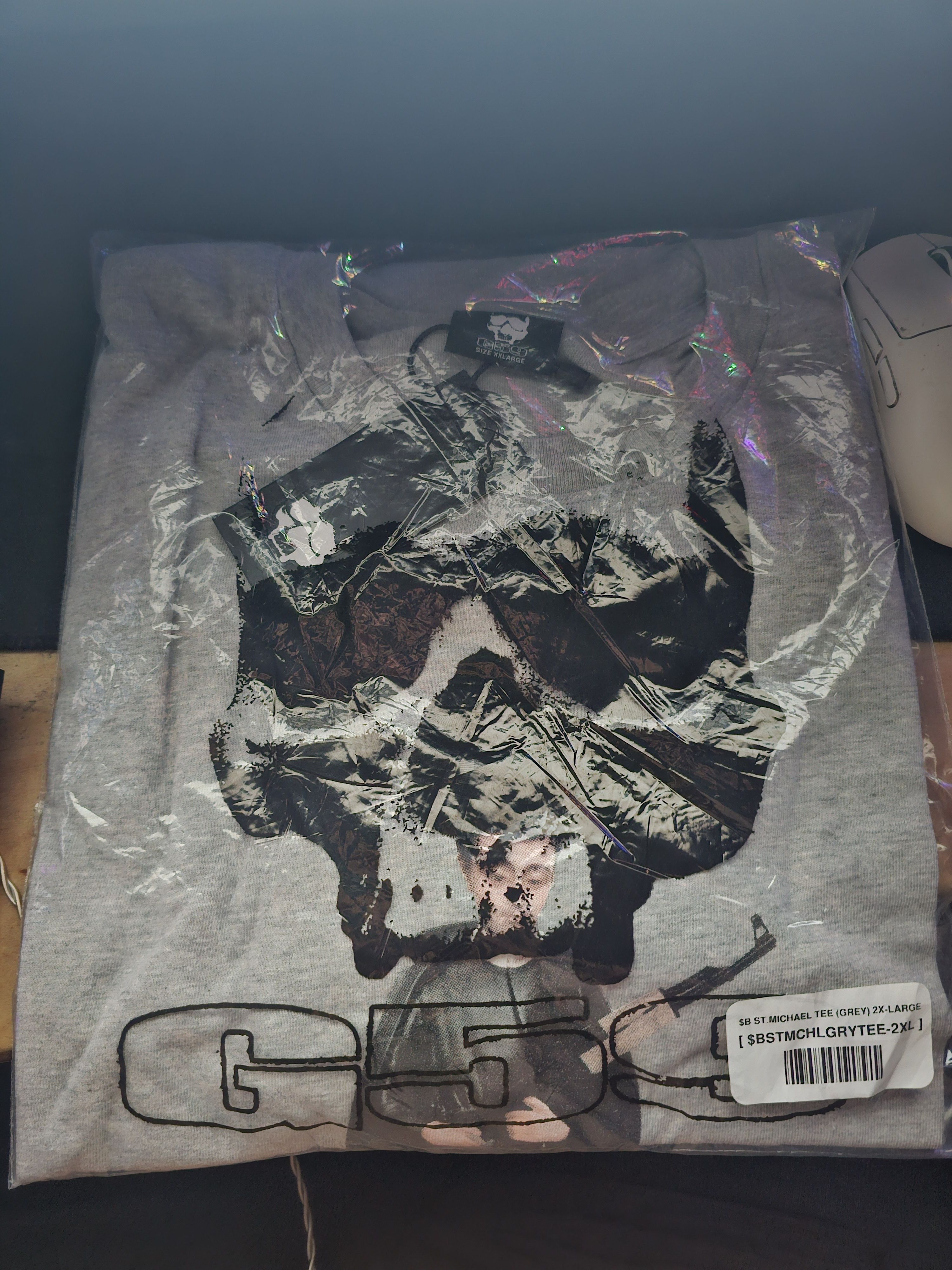 $B ST MICHAEL TEE GREY 2XL