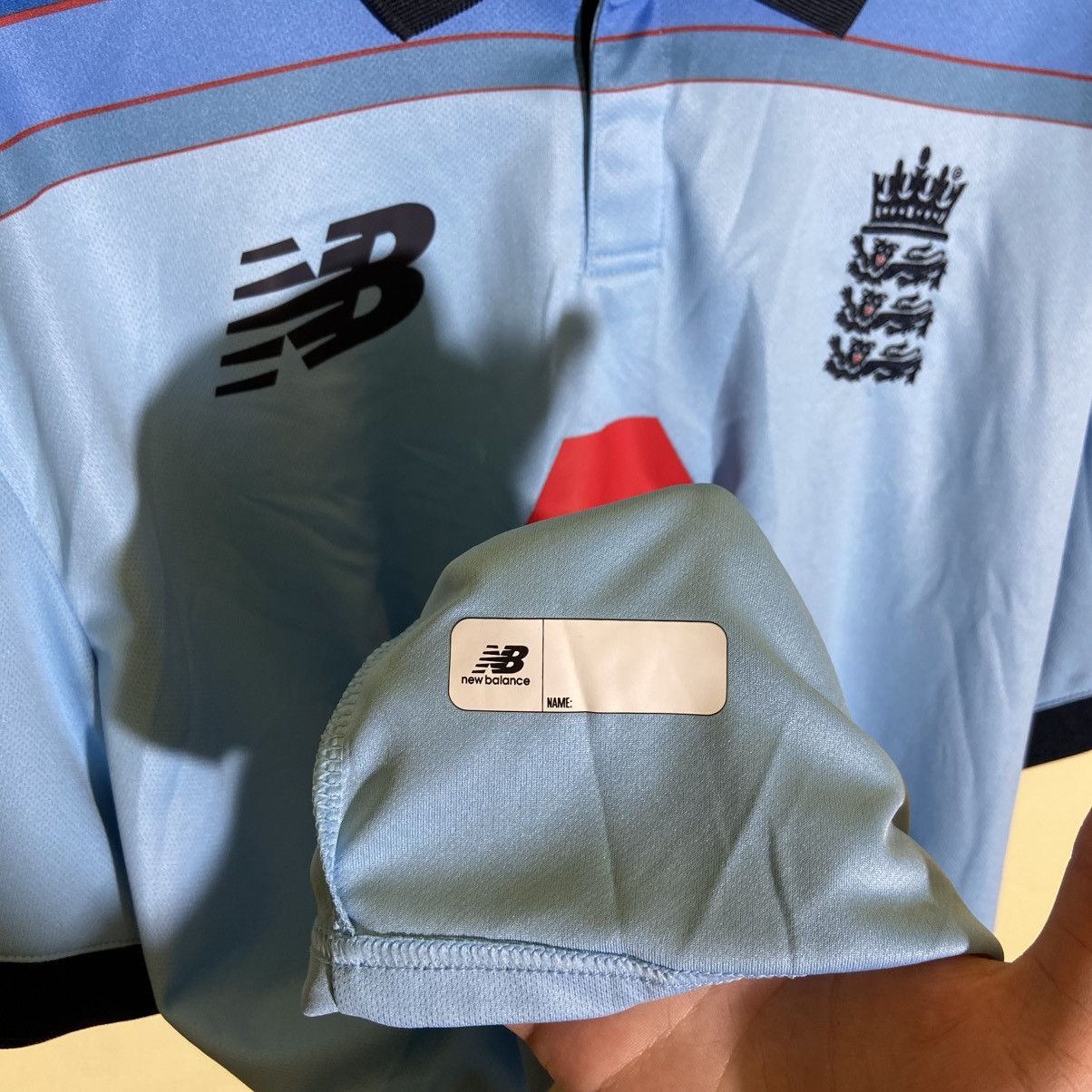 New Balance England Cricket Jersey New Balance 2XL– World Cup Style Rare Size US XL / EU 56 / 4 - 4 Thumbnail