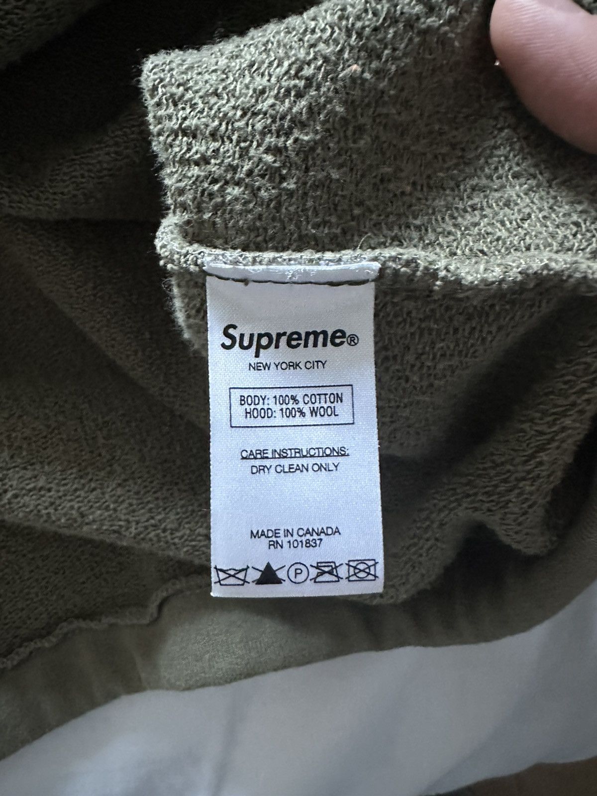 Comme des Garcons SHIRT × Supreme Supreme x CDG FW15 Olive hoodie Size US S / EU 44-46 / 1 - 6 Thumbnail