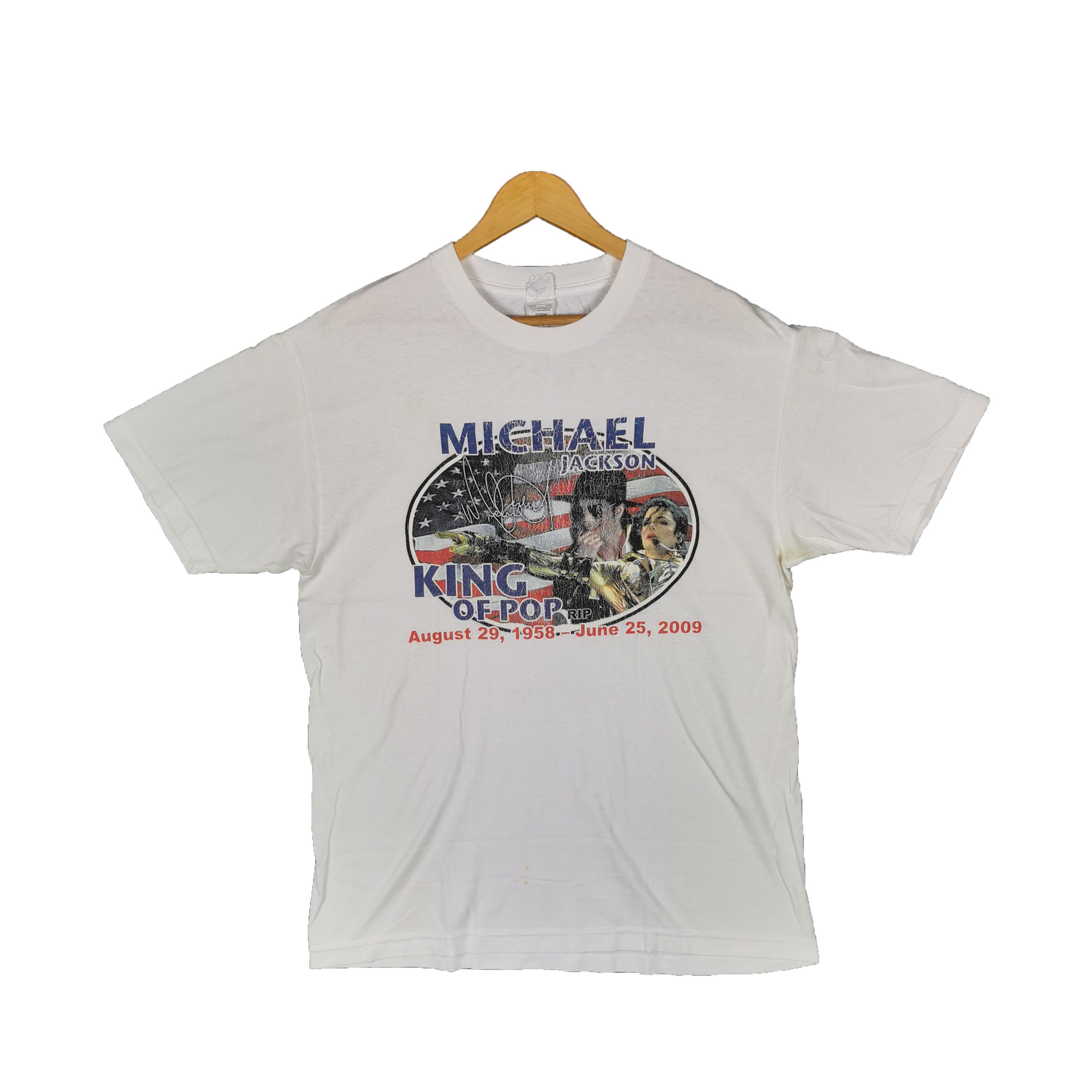 Band Tees Michael Jackson T-Shirt Memorabilia King of Pop Crewneck Tee Size US L / EU 52-54 / 3 - 1 Thumbnail