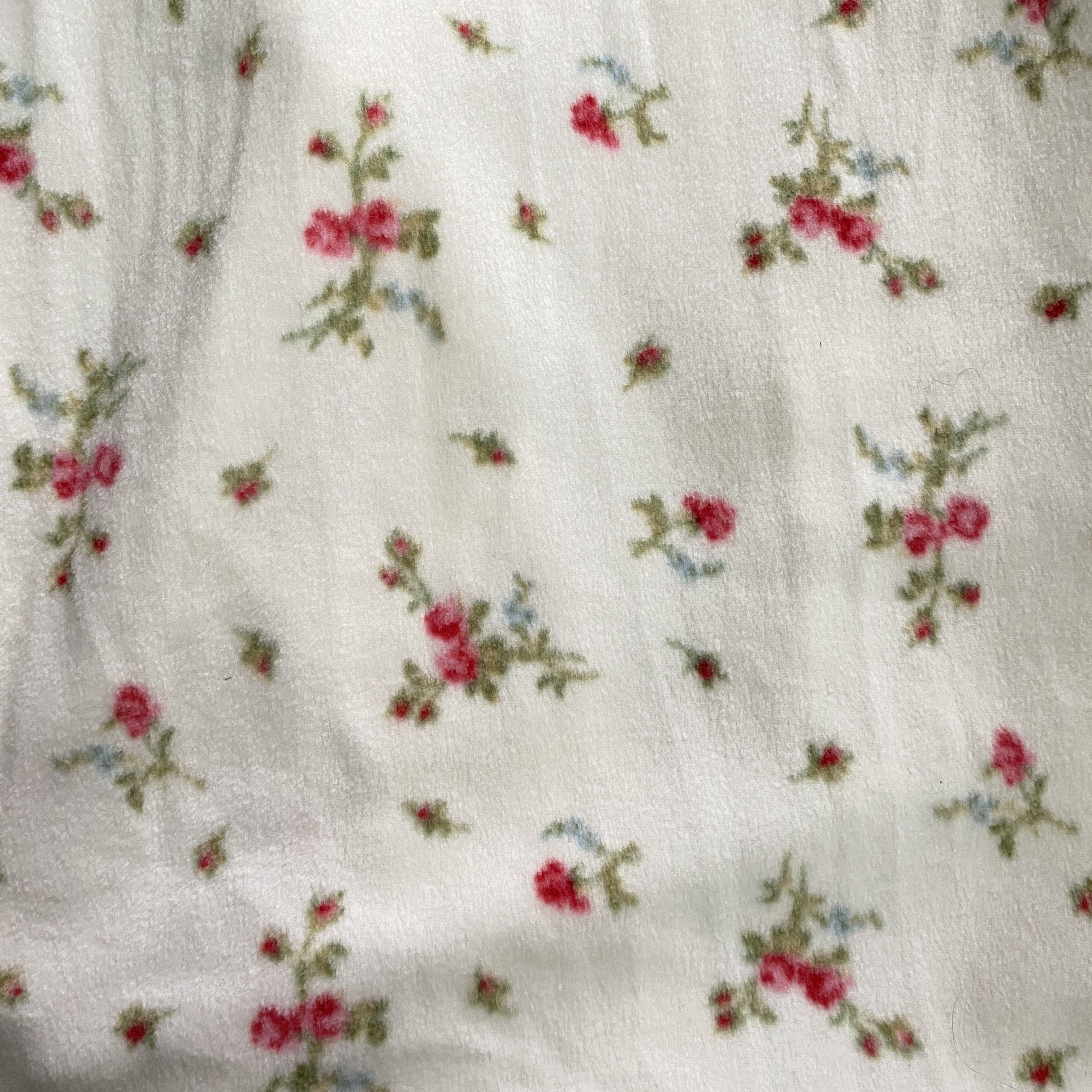 Ralph Lauren Lauren Ralph Lauren Ivory Floral Fleece Wrap Robe Size S / US 4 / IT 40 - 10 Thumbnail