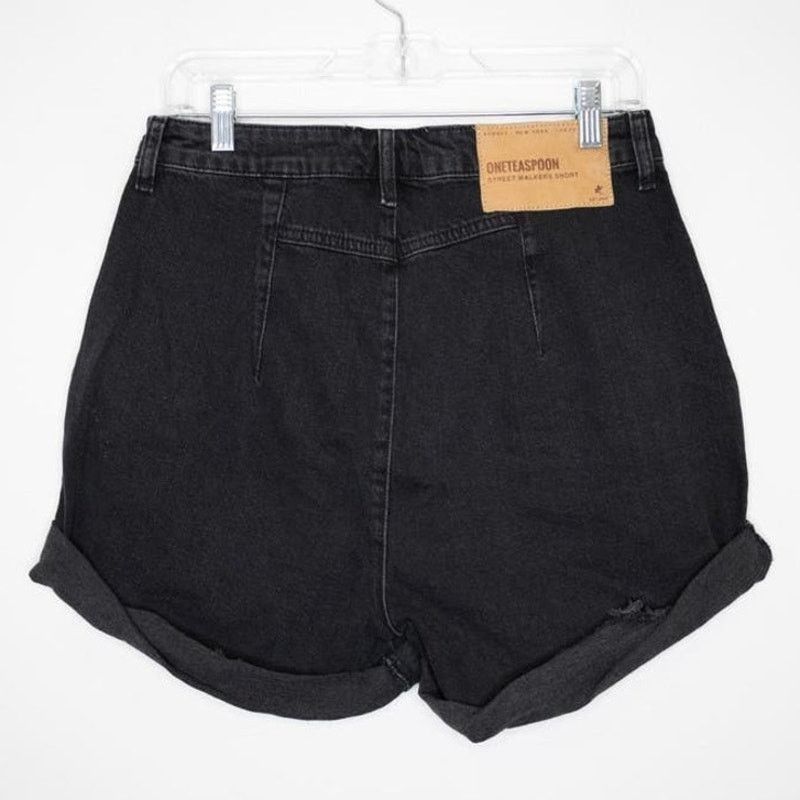 Free People New FREE PEOPLE OneTeaspoon Streetwalkers High-Waist Shorts Size 24" / US 00 / IT 34 - 6 Thumbnail