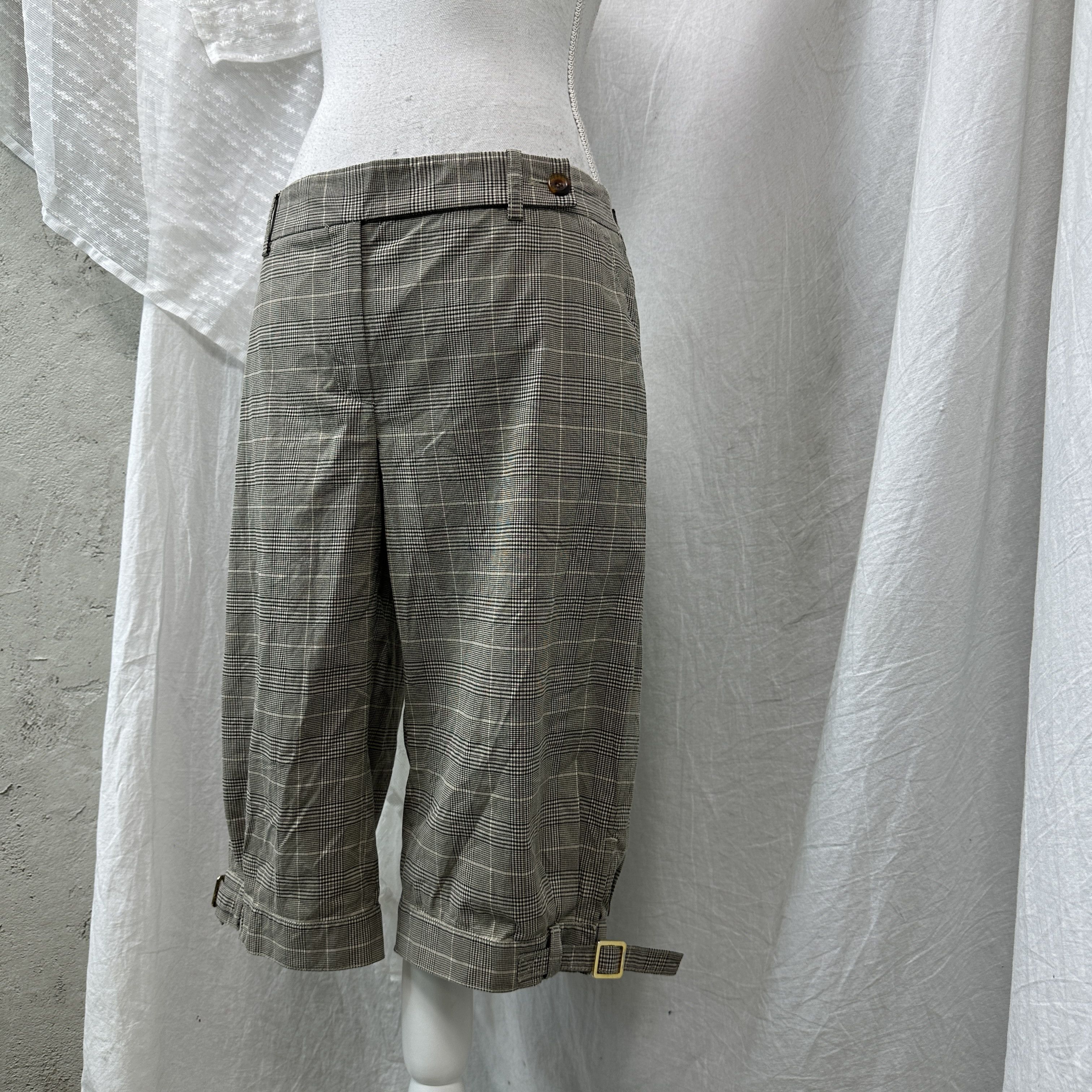 Vintage Vintage Office Siren Tartan Capri Checkered Pants 00s Size 27" / US 4 / IT 40 - 2 Thumbnail