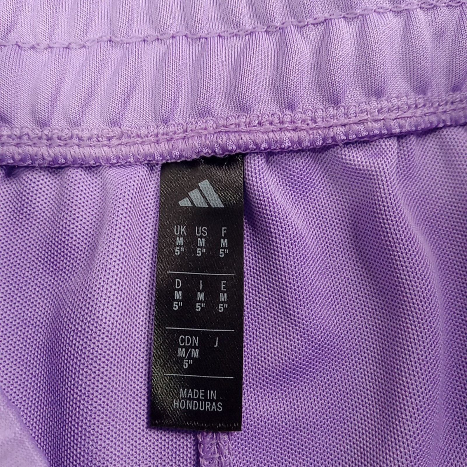 Adidas Adidas Women's Pacer Knit High-Rise Shorts Size M Purple Size 32" / US 10 / IT 46 - 2 Thumbnail