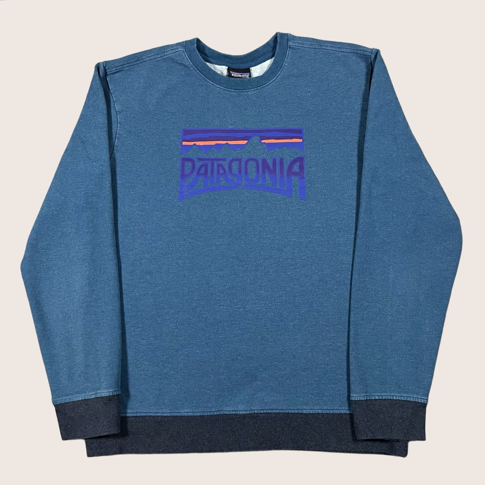 Patagonia Patagonia Sweatshirt Men M Graphic Pullover Long Sleeve Crewneck Organic Fitz Blue Cotton Fleece Logo All Seasons Hiking Running Walking Size US M / EU 48-50 / 2 - 1 Thumbnail