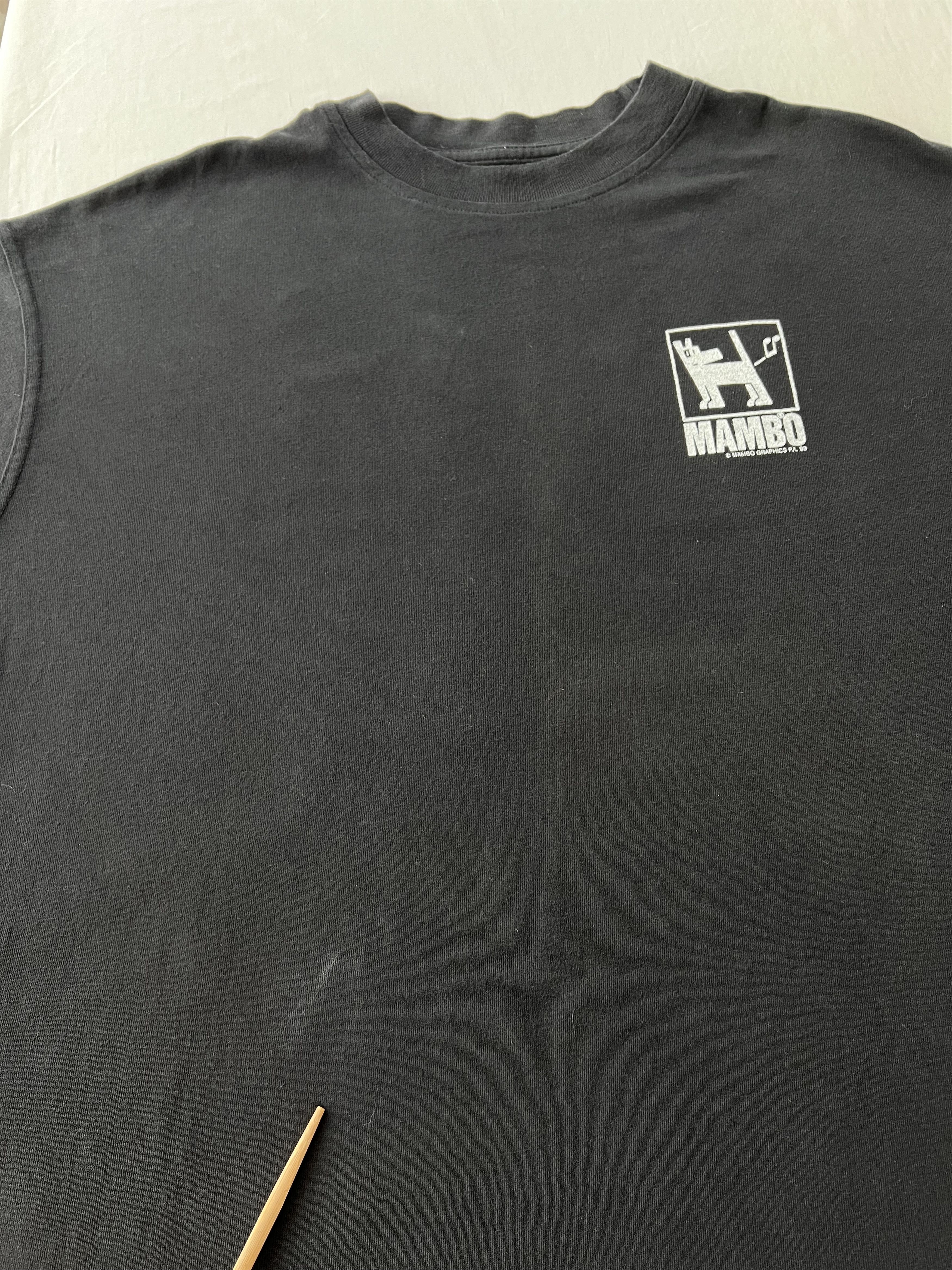 Mambo Vintage 1989 Mambo Dog Surf Black Long Sleeve T-shirt Size US L / EU 52-54 / 3 - 7 Thumbnail