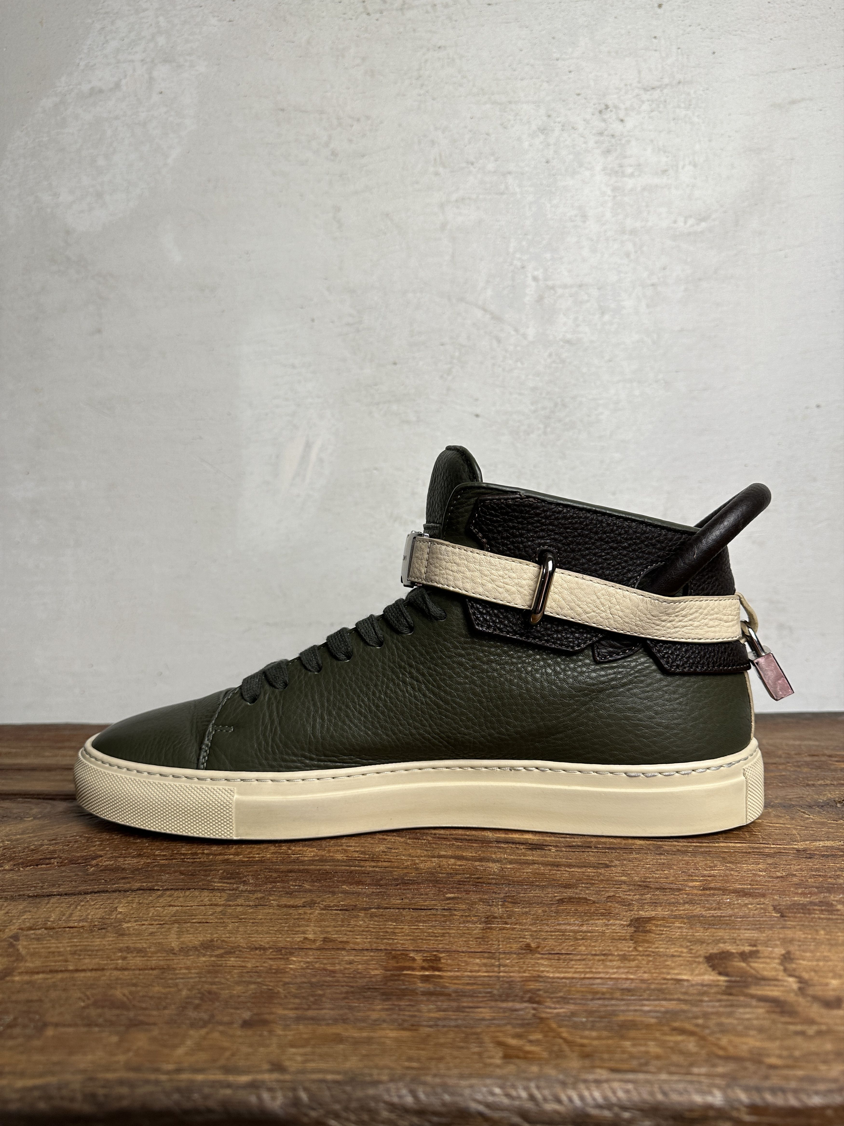 Buscemi BUSCEMI 100MM Alce High Top Sneakers Trio Leather Size US 12 / EU 45 - 15 Thumbnail