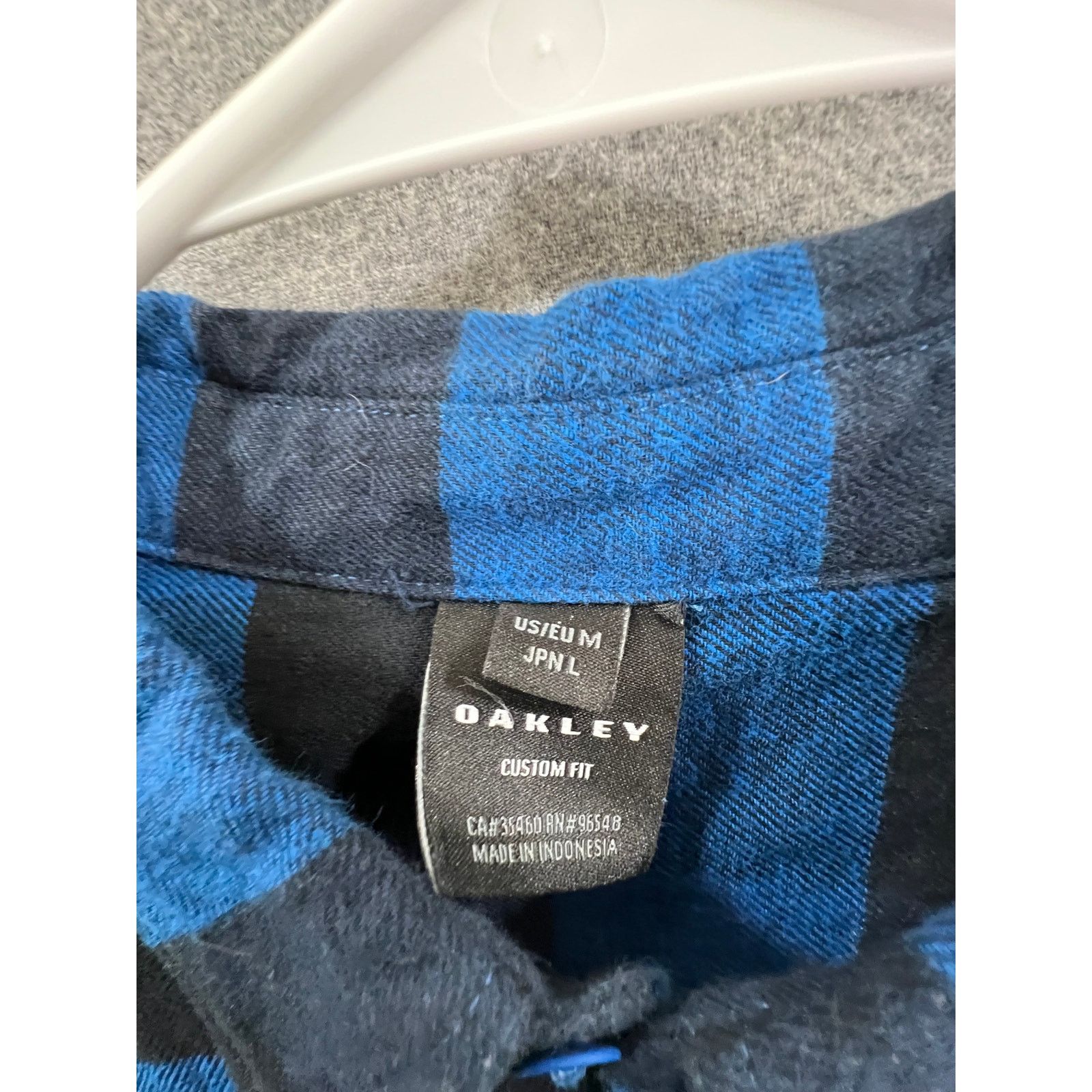 Oakley Oakley Shirt Adult Medium Checked Blue Black Button Up Size US M / EU 48-50 / 2 - 3 Thumbnail
