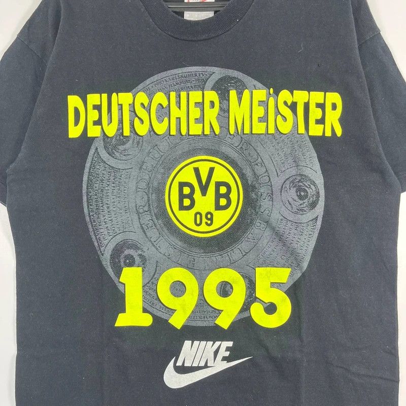 Nike Borussia Dortmund Nike 1995 Home Away Jersey Shirt Size M Size US M / EU 48-50 / 2 - 2 Thumbnail