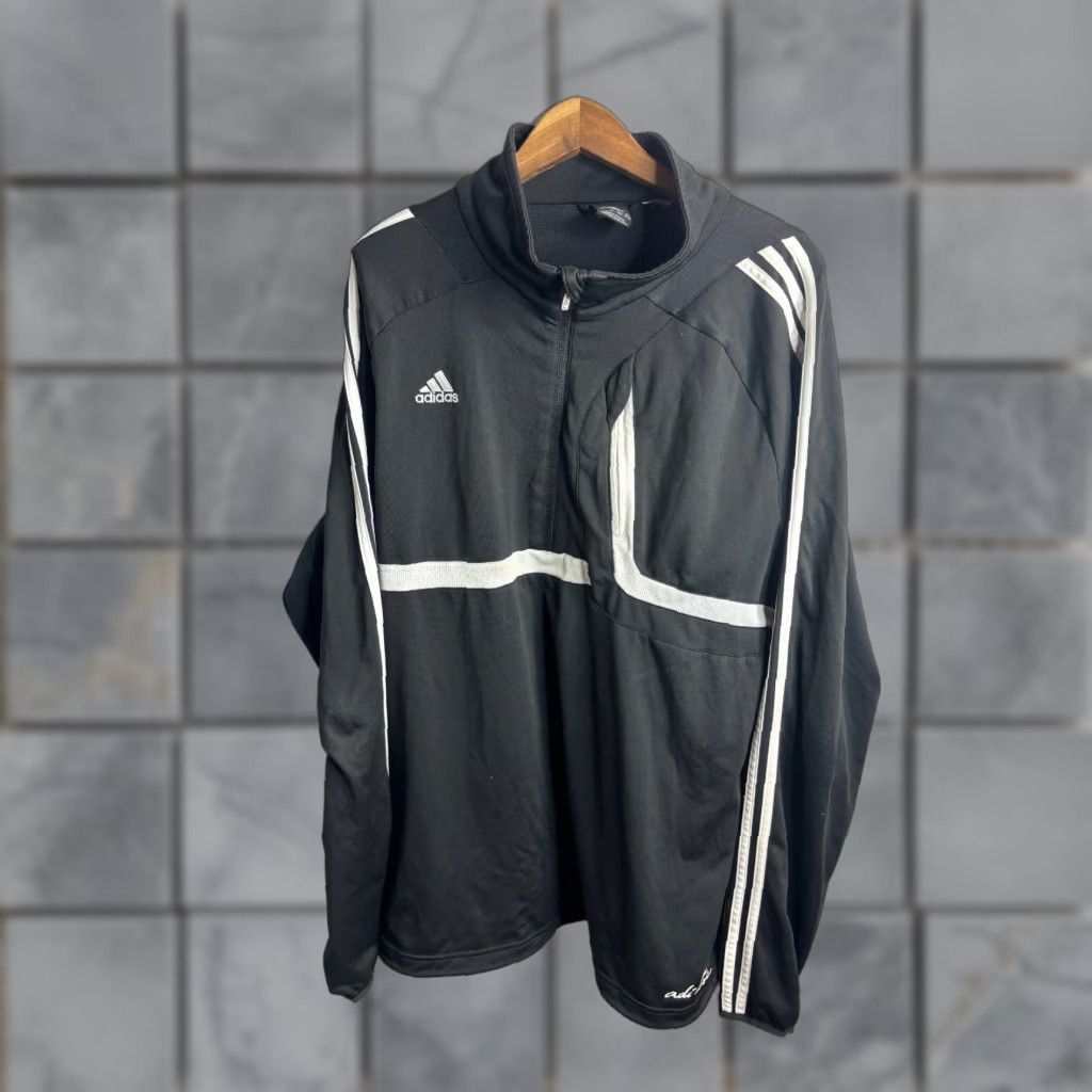 Adidas Adidas Jacket Climacool 1/2 Zip Track Jacket Mens XL Black Size US XL / EU 56 / 4 - 1 Thumbnail