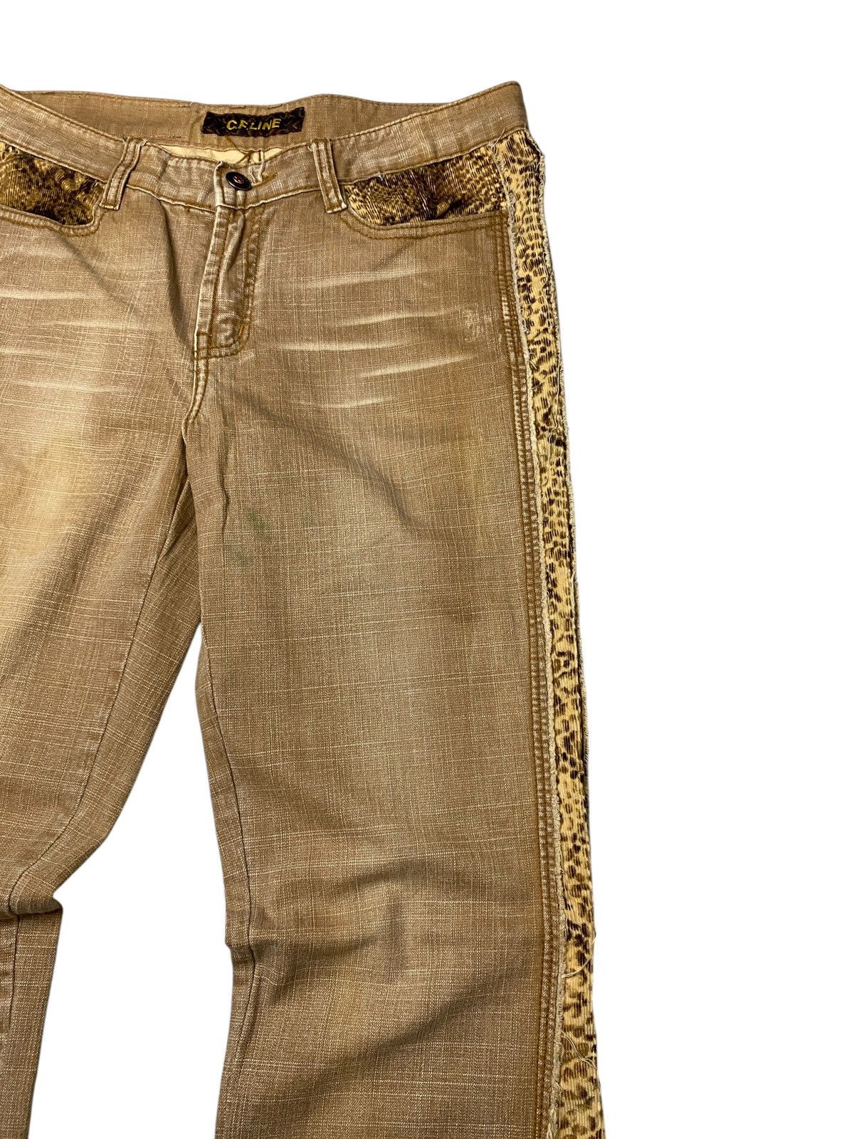 If Six Was Nine 2000's CFLine Flared Snake Pattern Bootcut Pants Size US 28 / EU 44 - 5 Thumbnail