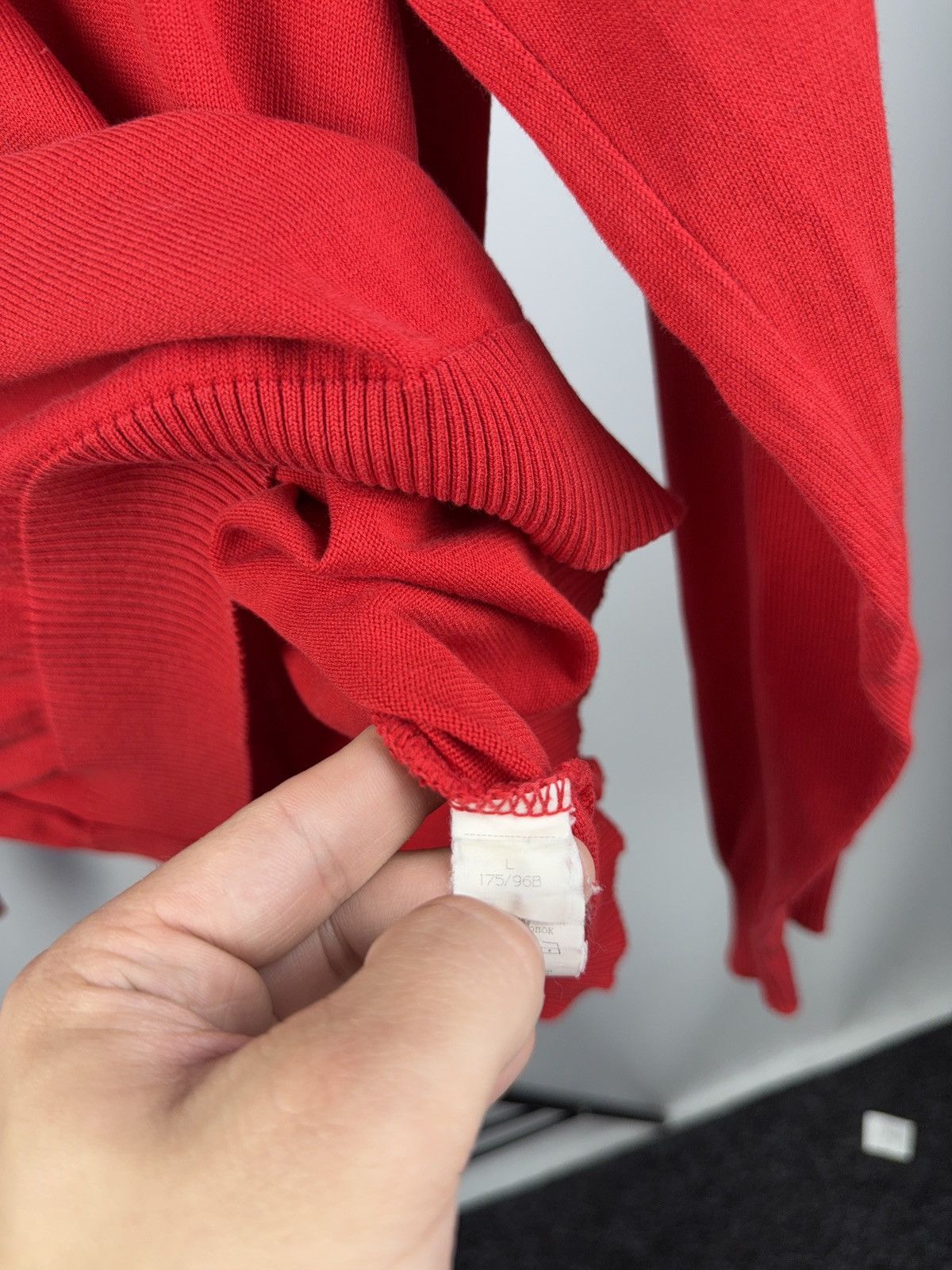 Paul & Shark × Vintage Paul & Shark Yachting Red Knit Sweater Logo Spellout Size L Size US L / EU 52-54 / 3 - 8 Thumbnail