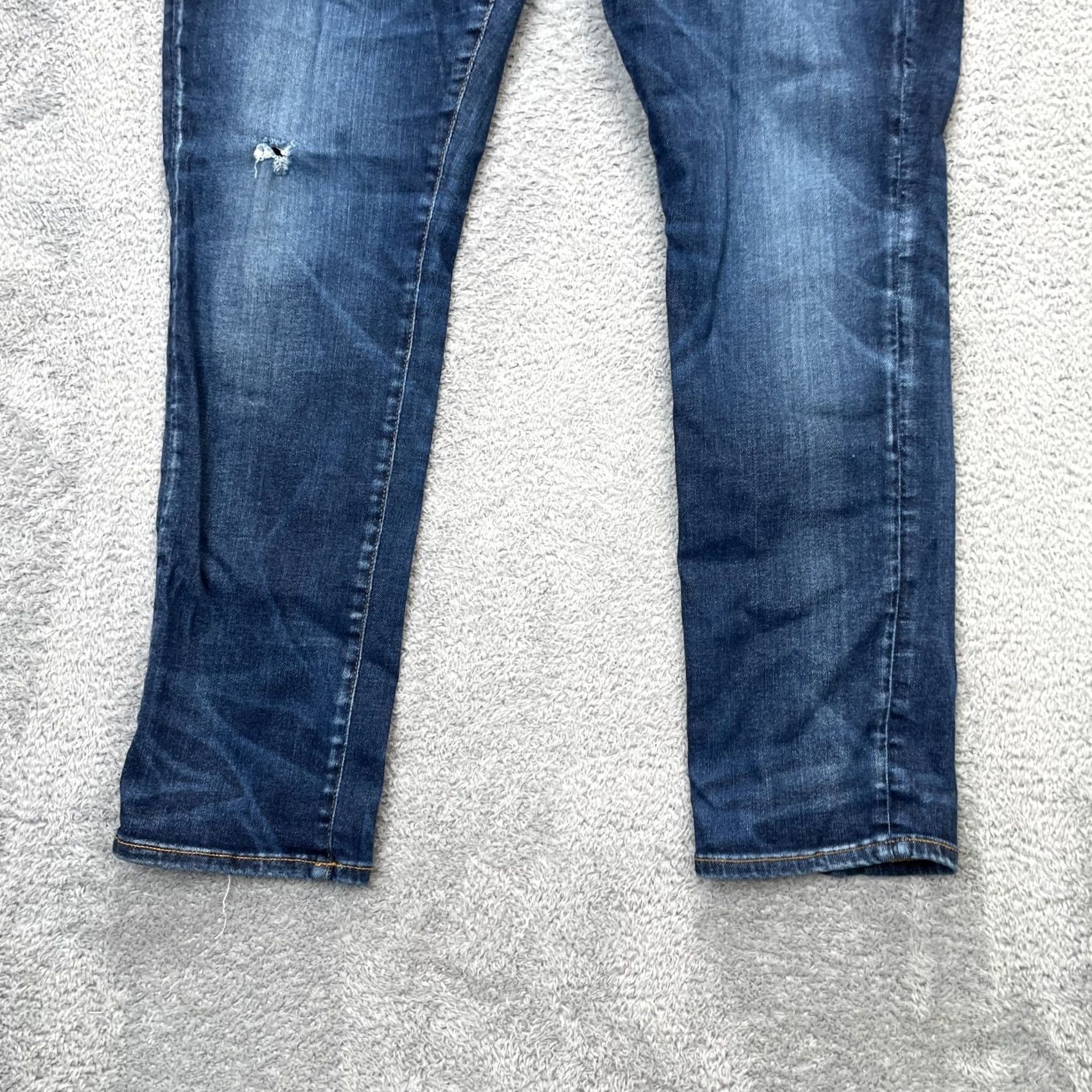 American Eagle Outfitters VINTAGE American Eagle Outfitters Jeans Mens 38x30 Blue AirFlex 360 Skinny Distressed (Note: Original had no vintage; included for format only) Size US 36 / EU 52 - 6 Thumbnail