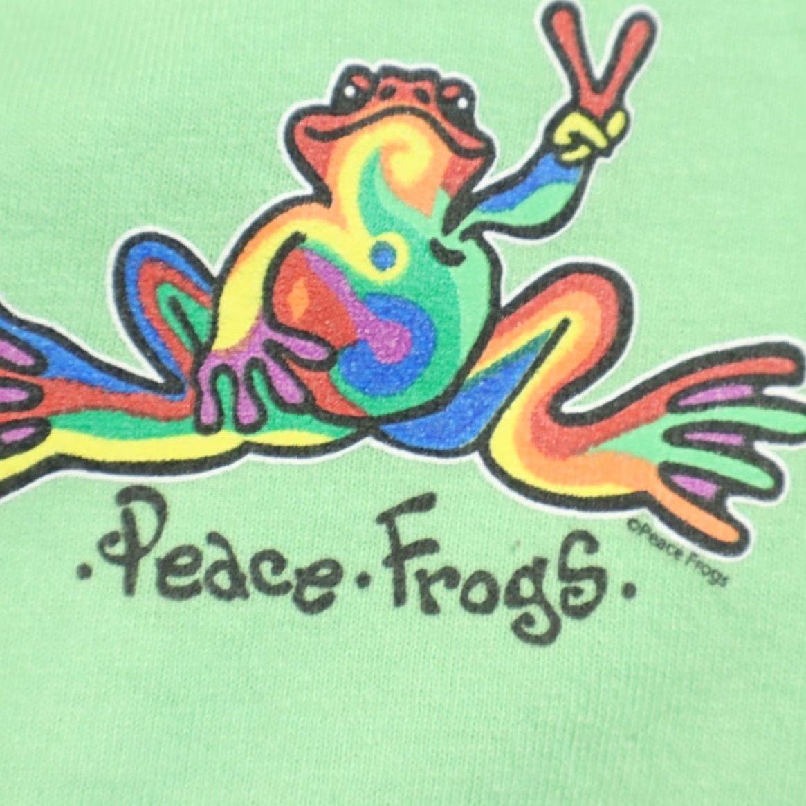 Vintage Peace Frogs Tie Dye Solid T-Shirt Green Men's XL Shirt Mens XL Peace Frogs Tie Dye Solid T-Shirt Green Size US XL / EU 56 / 4 - 6 Thumbnail