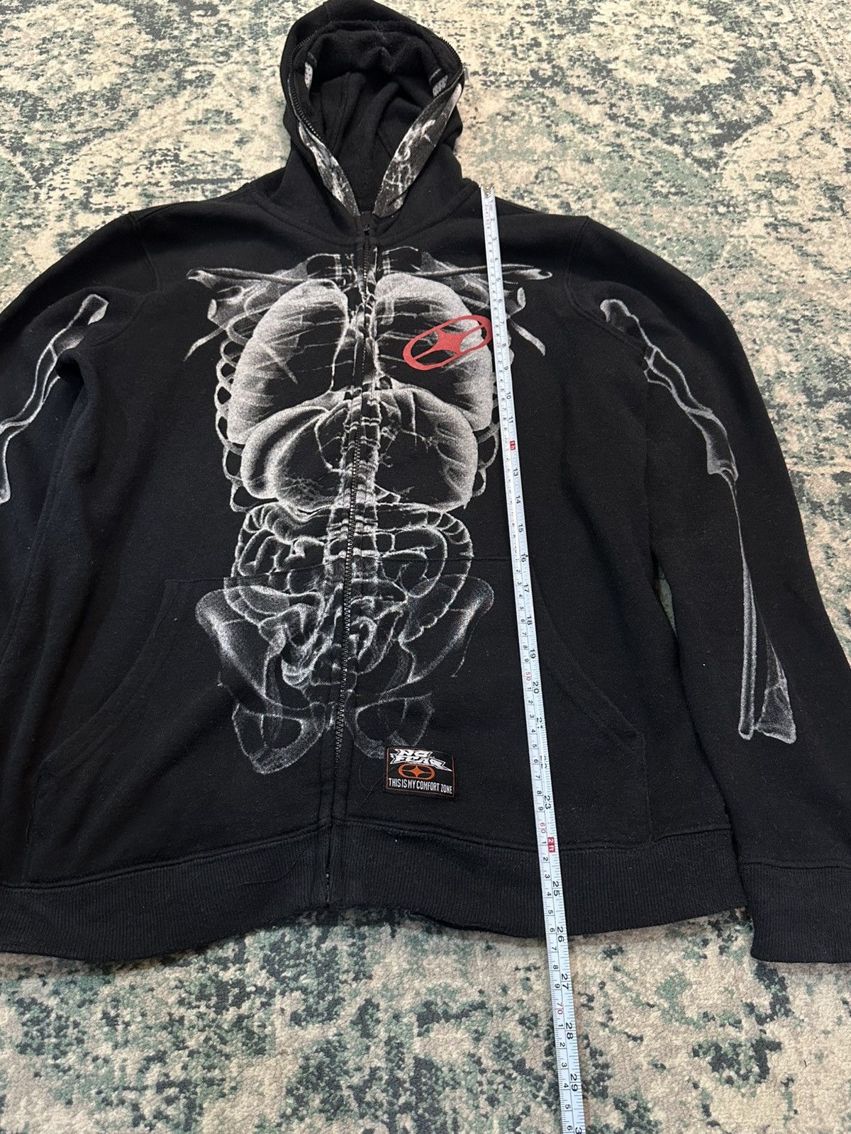 No Fear 2000s No Fear Skeleton Full Zip Hoodie Size US M / EU 48-50 / 2 - 11 Thumbnail