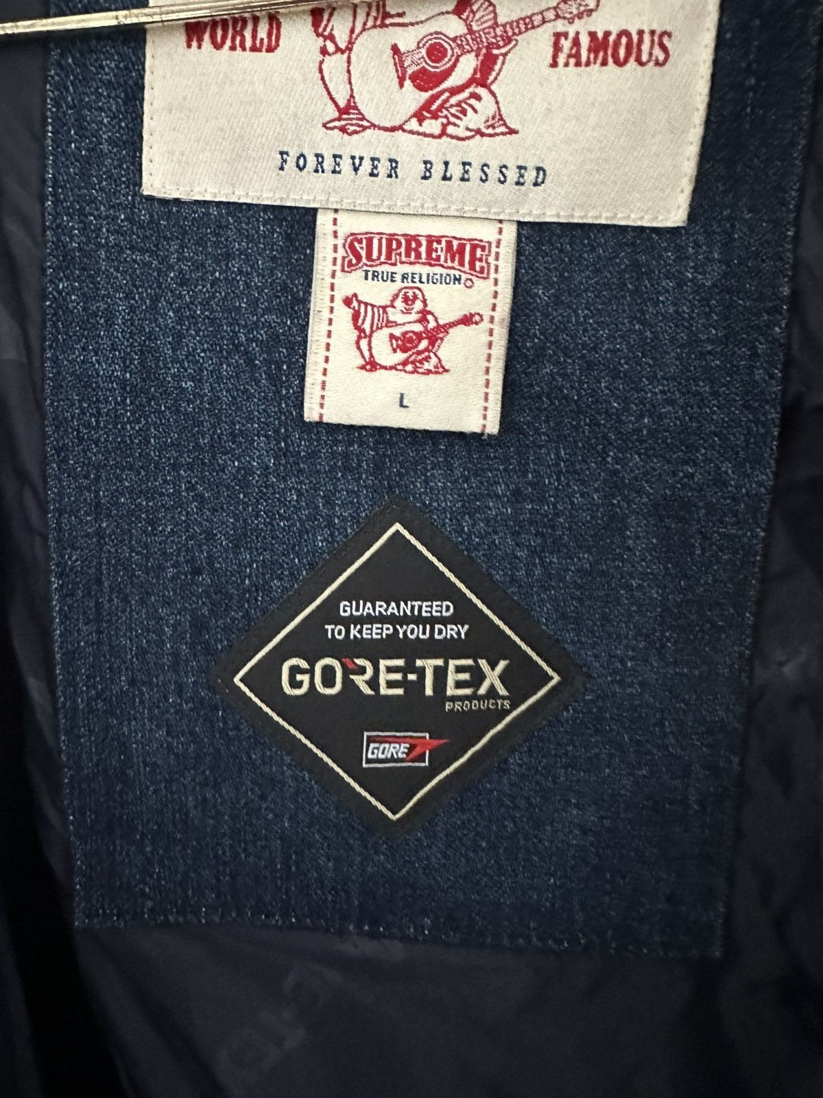 Supreme × True Religion Supreme x True Religion Gore Tex Denim Jacket Size US L / EU 52-54 / 3 - 5 Thumbnail