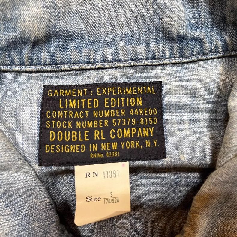 RRL Ralph Lauren RRL Ralph Lauren Limited edition hand-painted denim shirt Size US S / EU 44-46 / 1 - 3 Thumbnail