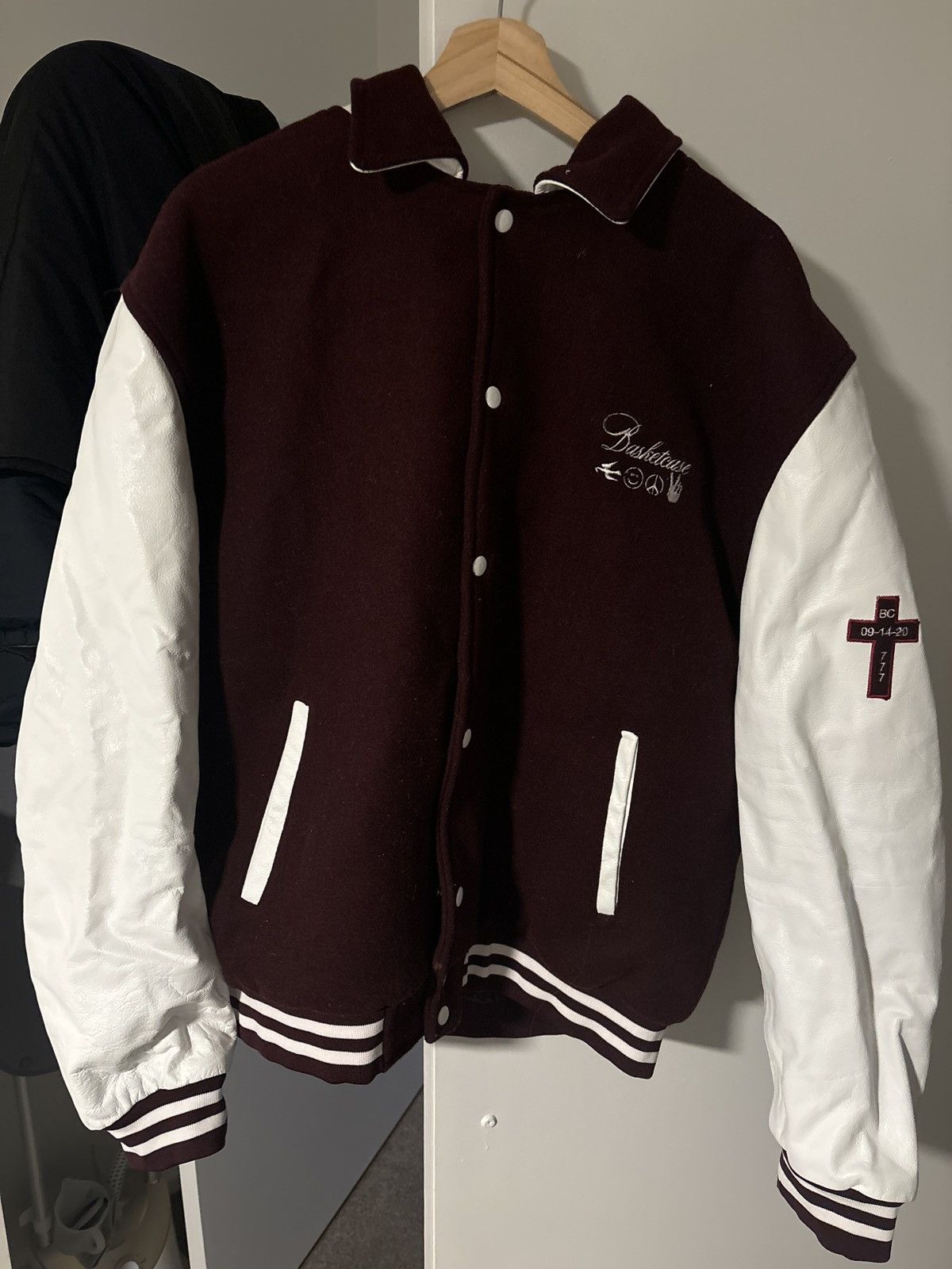 basketcase gallery Basketcase Holy Cross Varsity Jacket | Grailed 